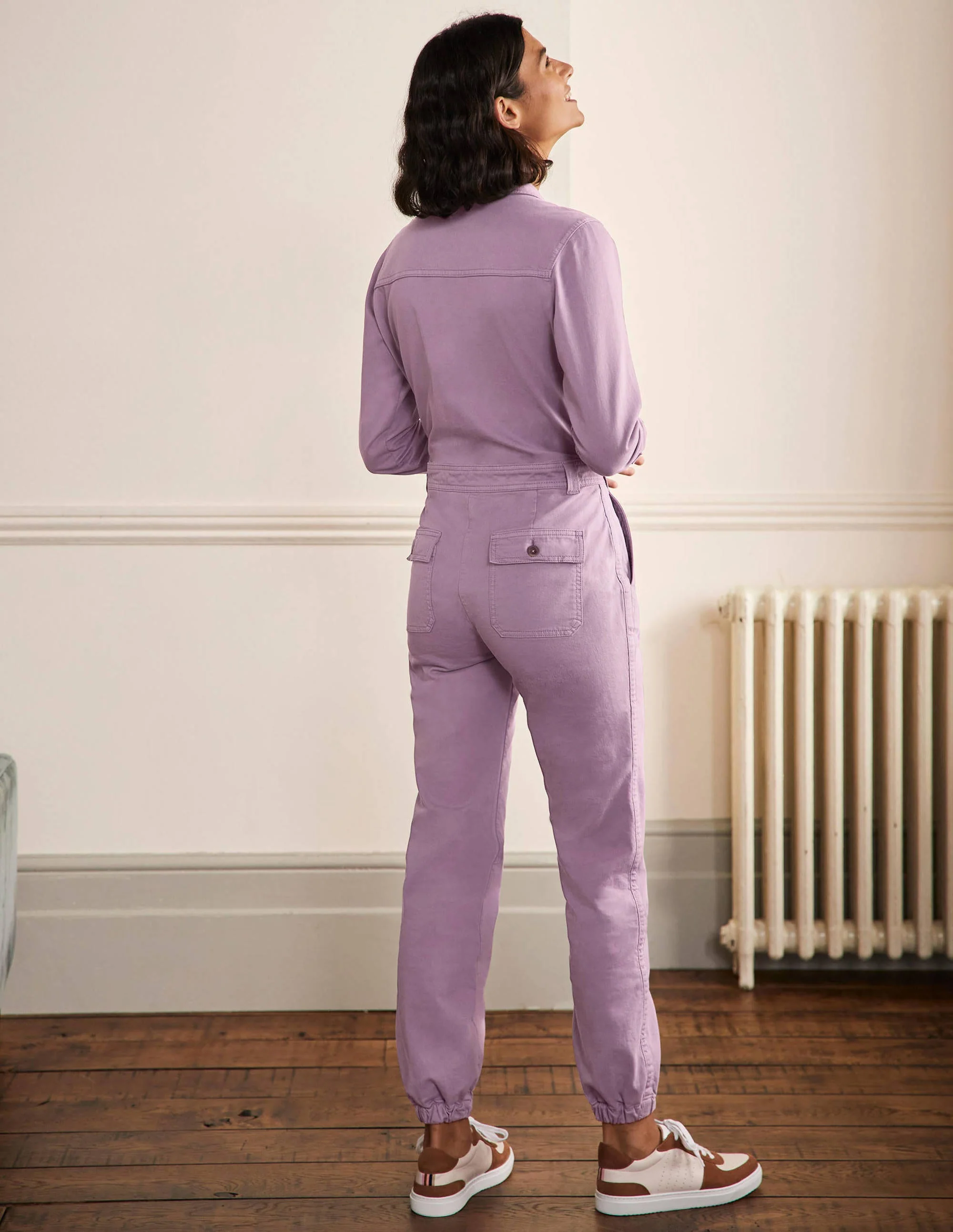 Carly Cotton Jumpsuit-Gray Ridge - Image 3
