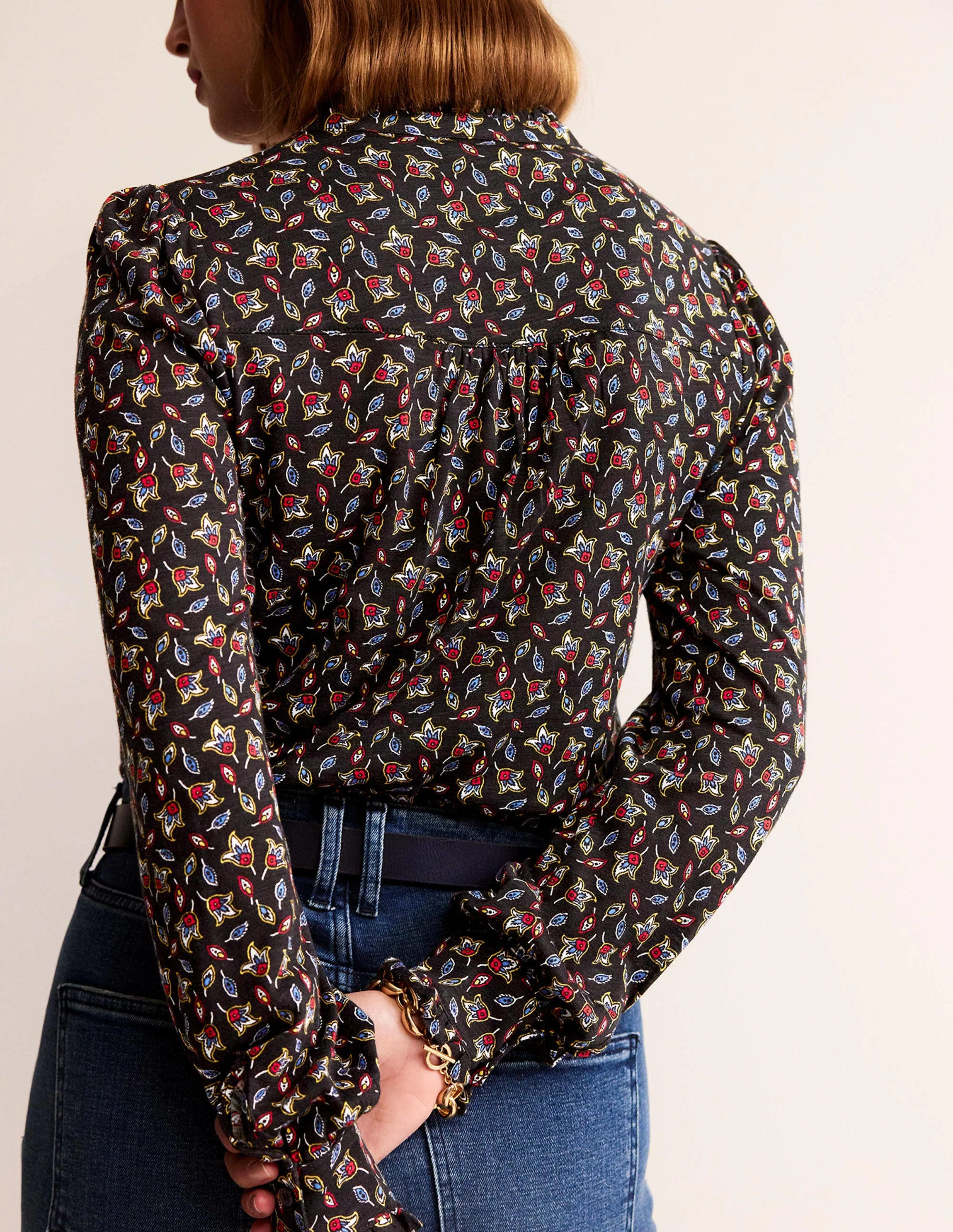 Caroline Jersey Shirt-Multi, Tulip Bud - Image 3