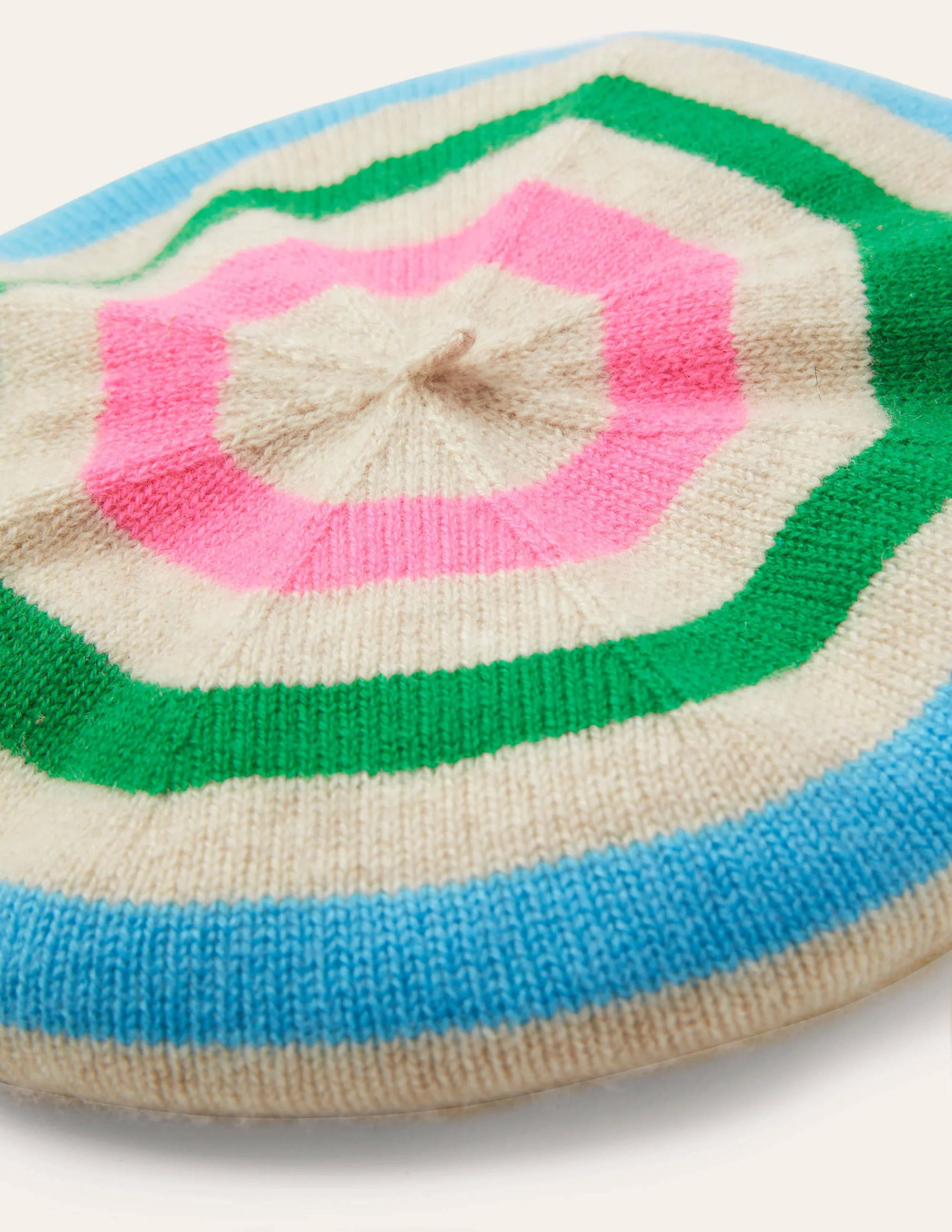 Cashmere Beret-Multi Stripe - Image 2