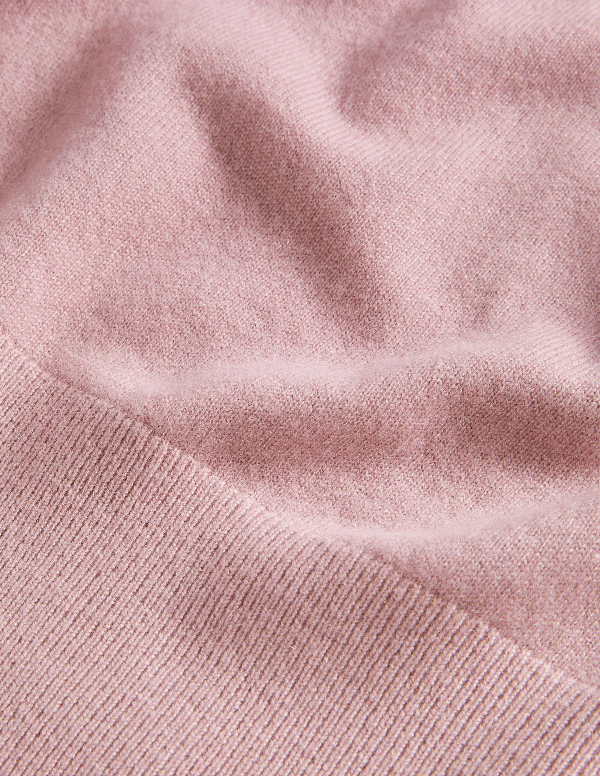 Cashmere Puff Shoulder Sweater-Violet Purple - Image 5