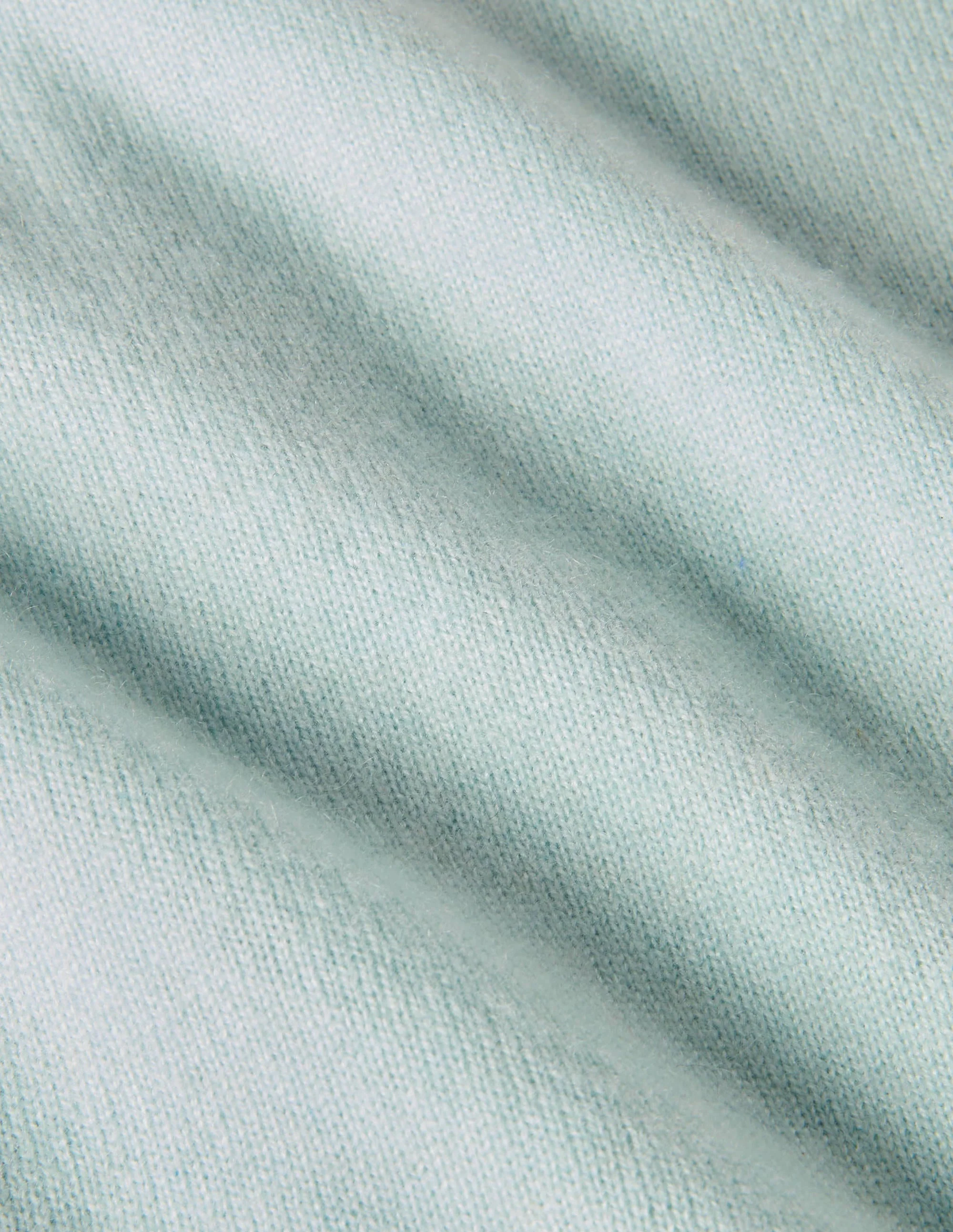Cashmere V-neck Relax Jumper-Mint Blue - Image 6