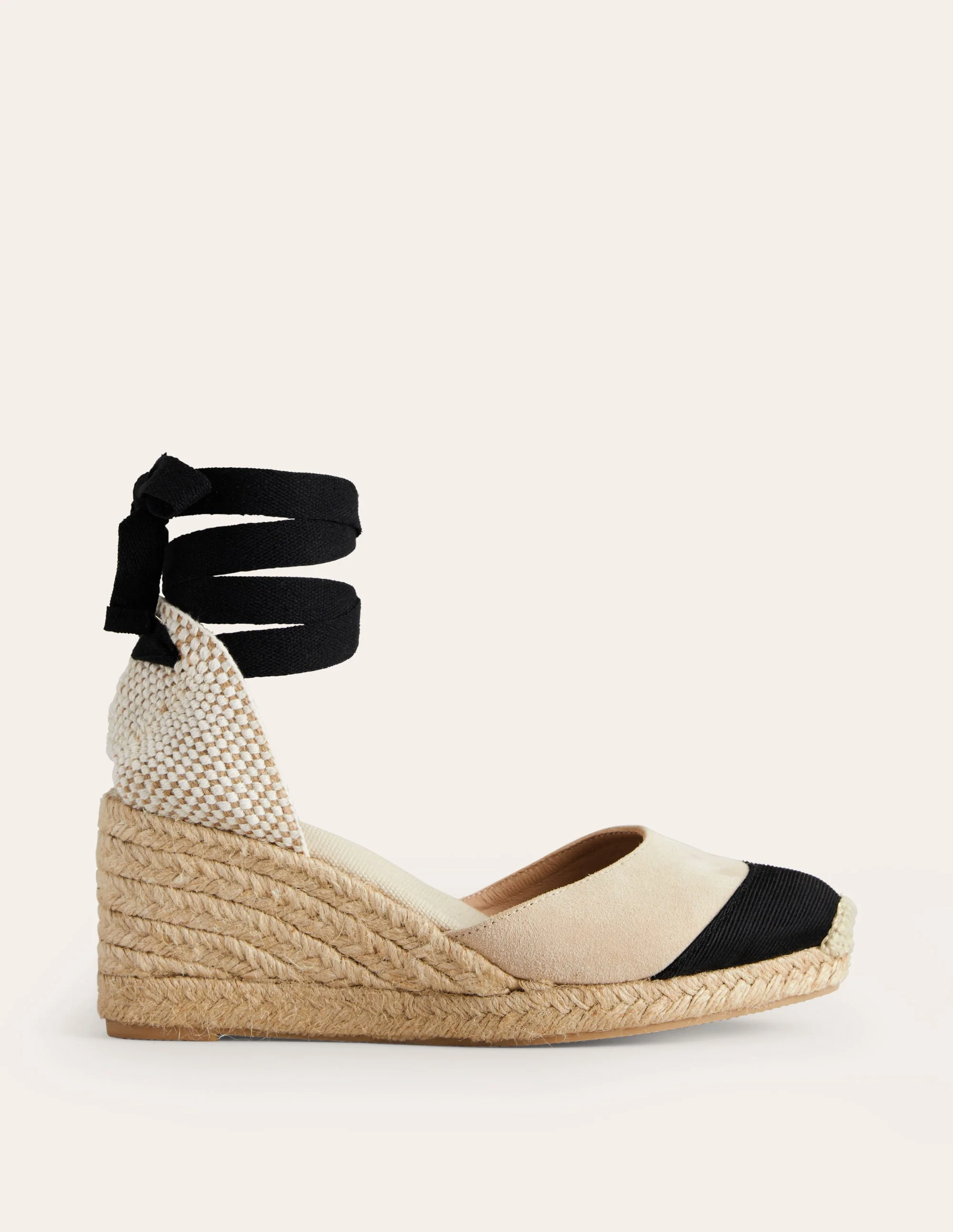 Cassie Espadrille Wedge-Oatmeal/ Black - Image 2