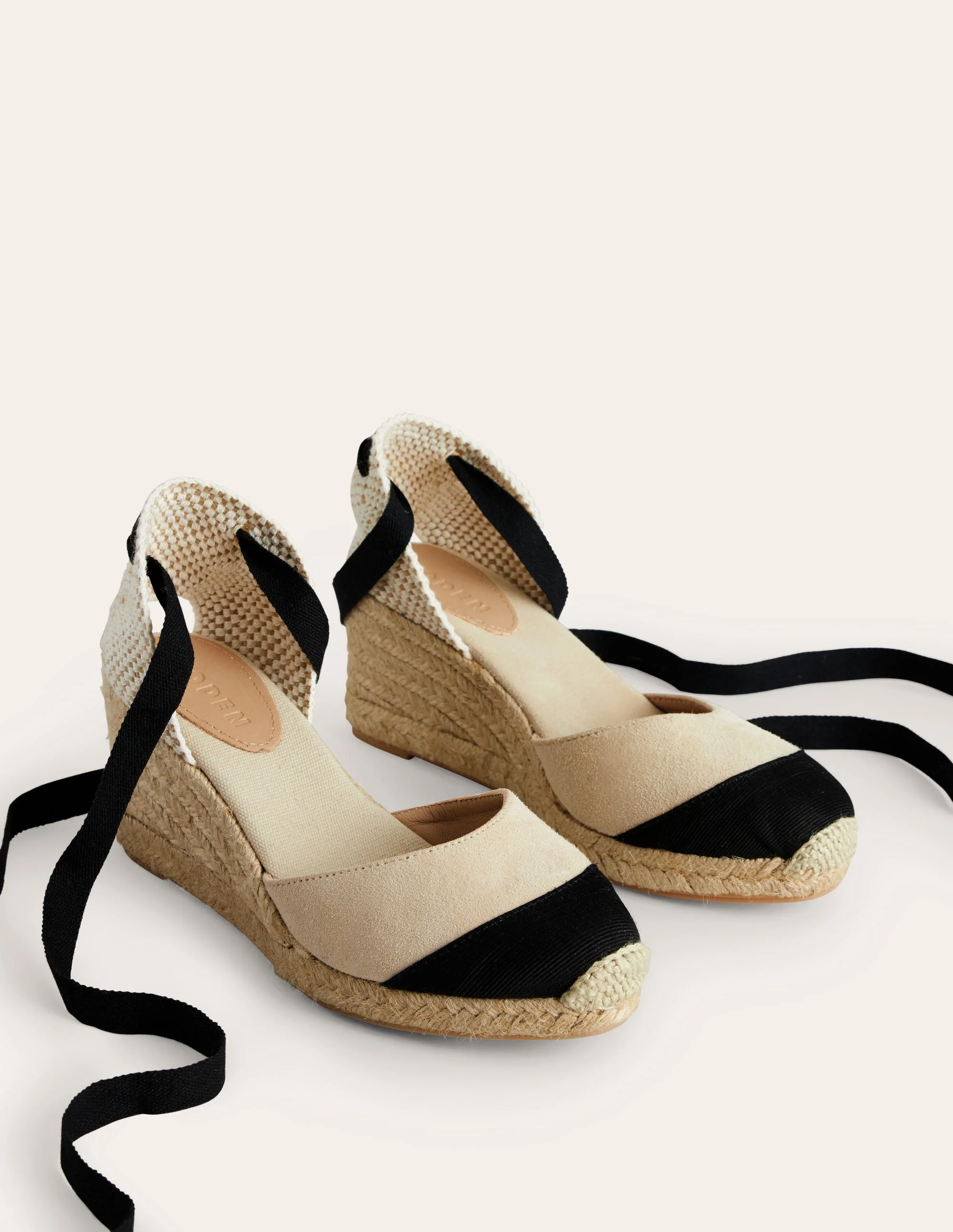 Cassie Espadrille Wedge-Oatmeal/ Black - Image 3