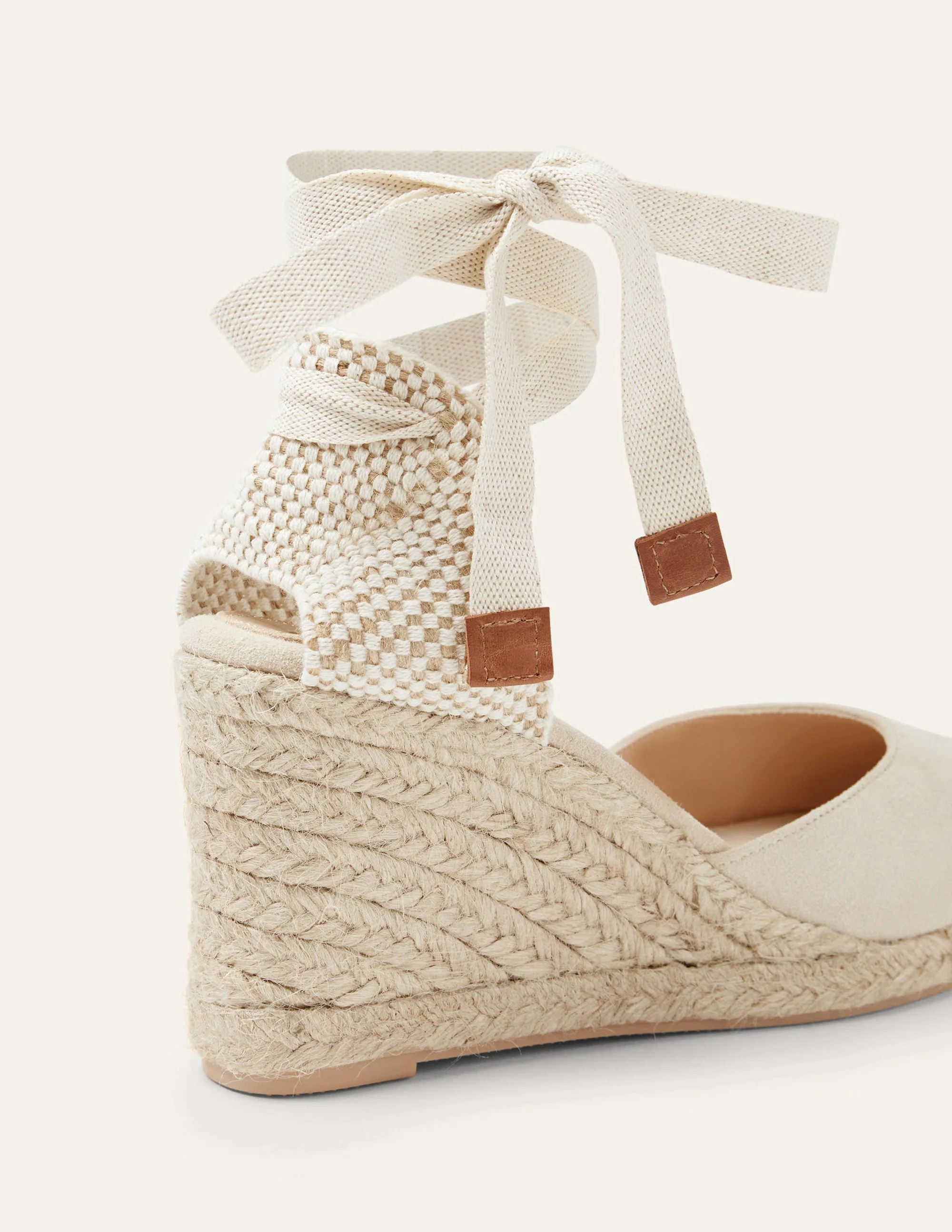 Cassie High Espadrille Wedges-Oatmeal - Image 3