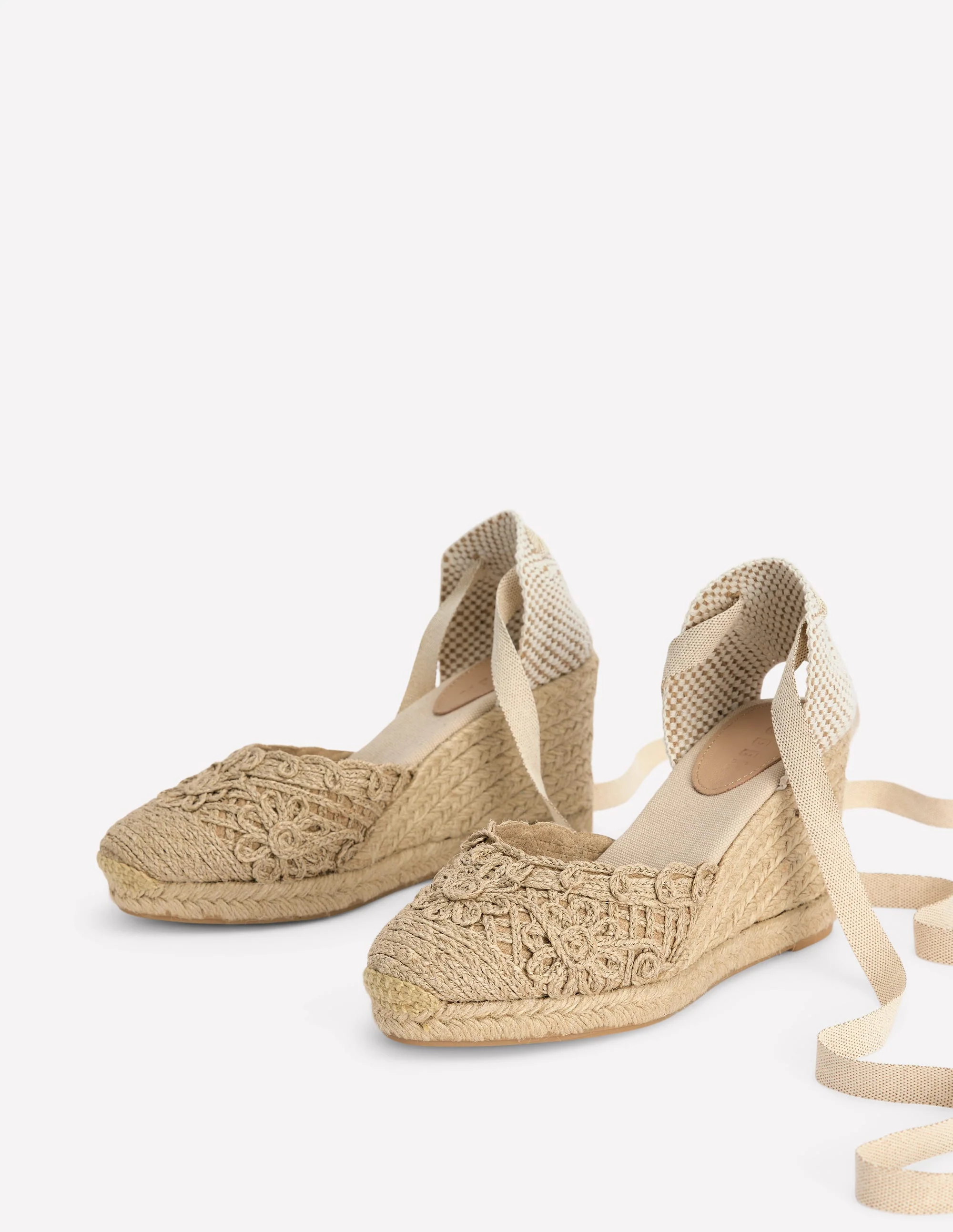 Cassie High Wedge Espadrilles-Natural - Image 3