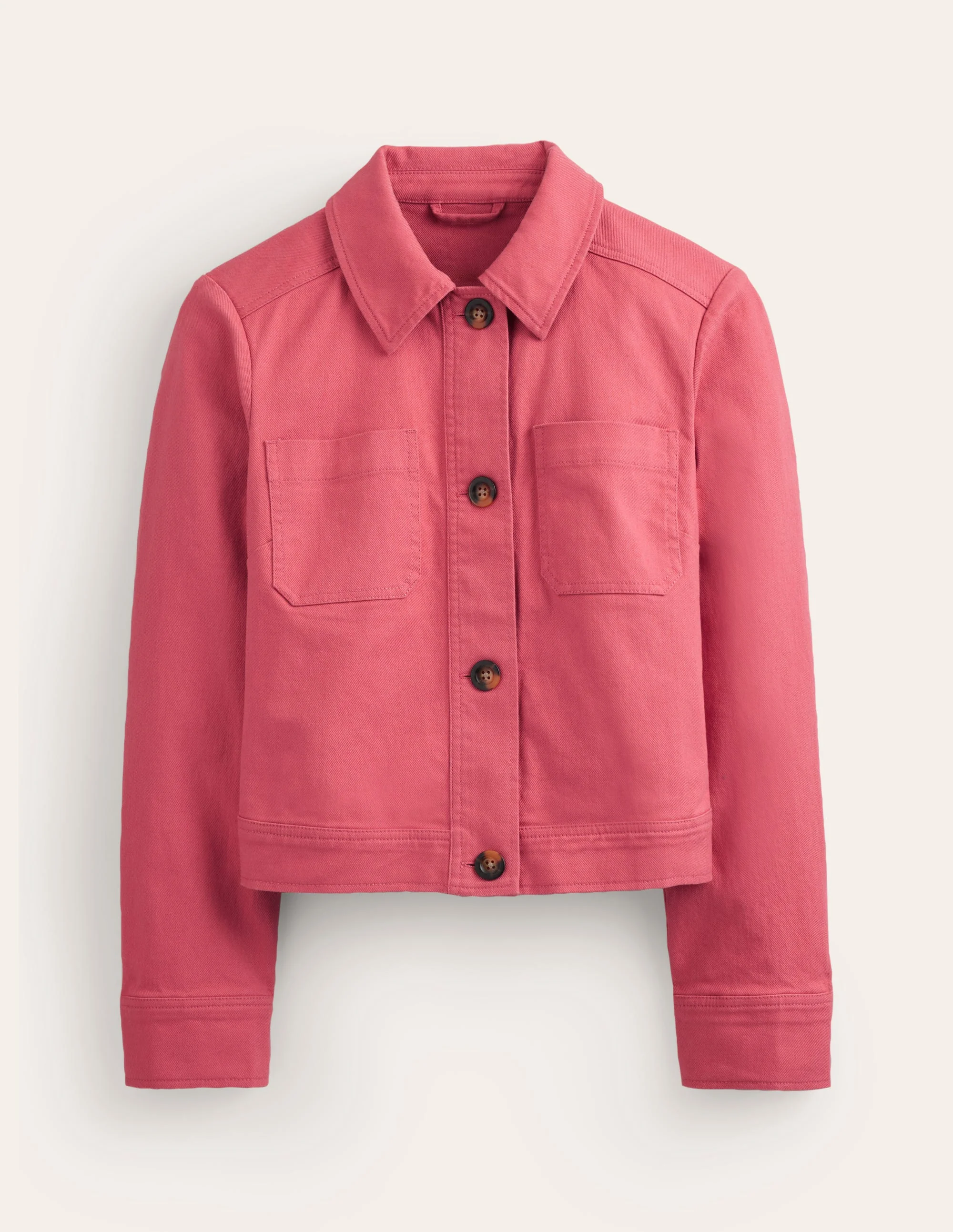 Casual Crop Jacket-Pink - Image 5