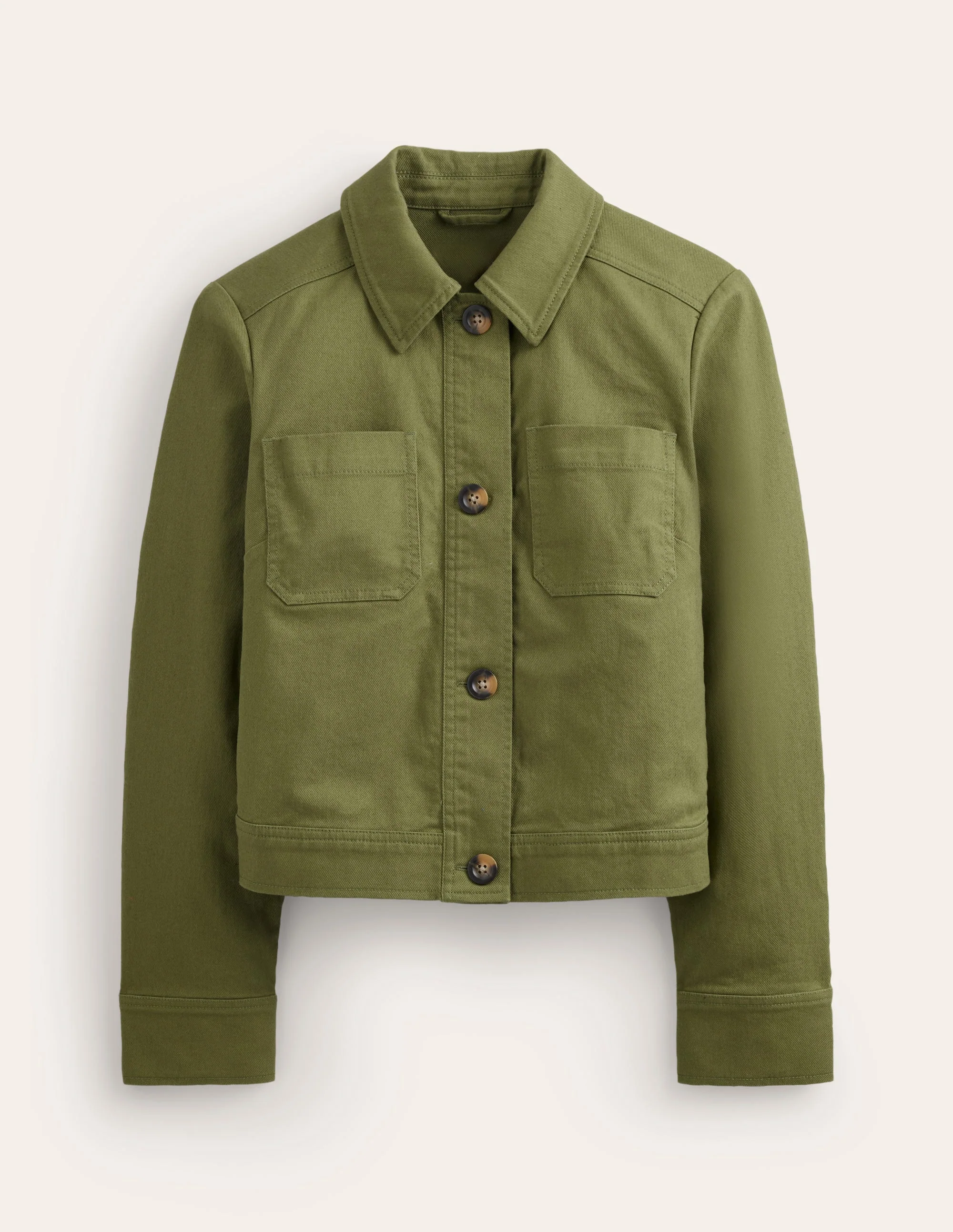 Casual Crop Jacket-Spruce - Image 6