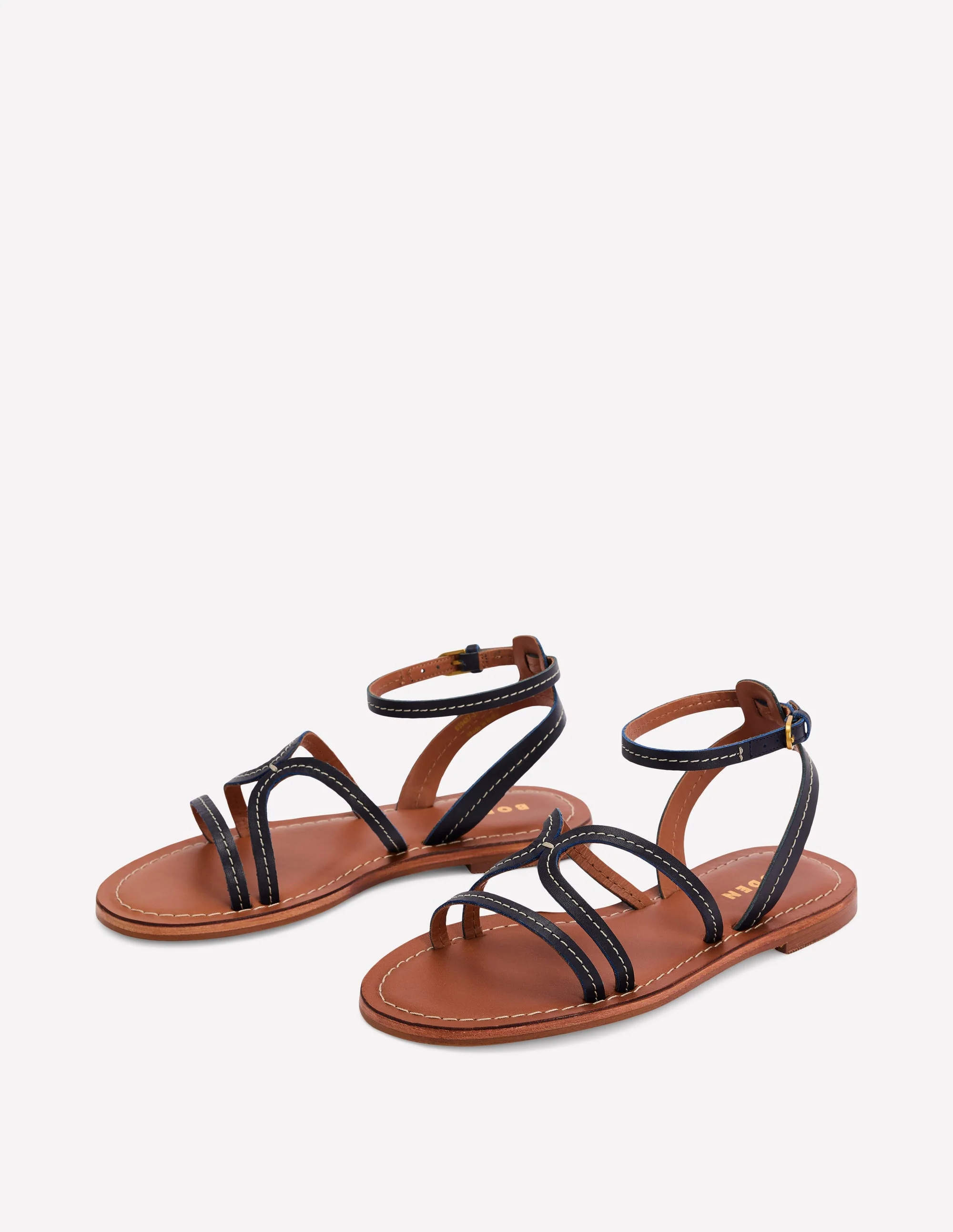 Casual Flat Sandal-Navy - Image 3
