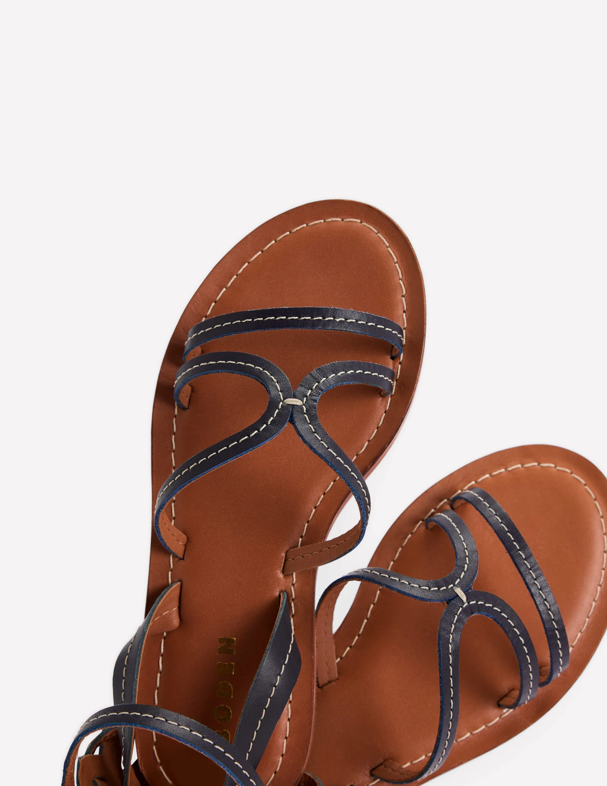 Casual Flat Sandal-Navy - Image 4