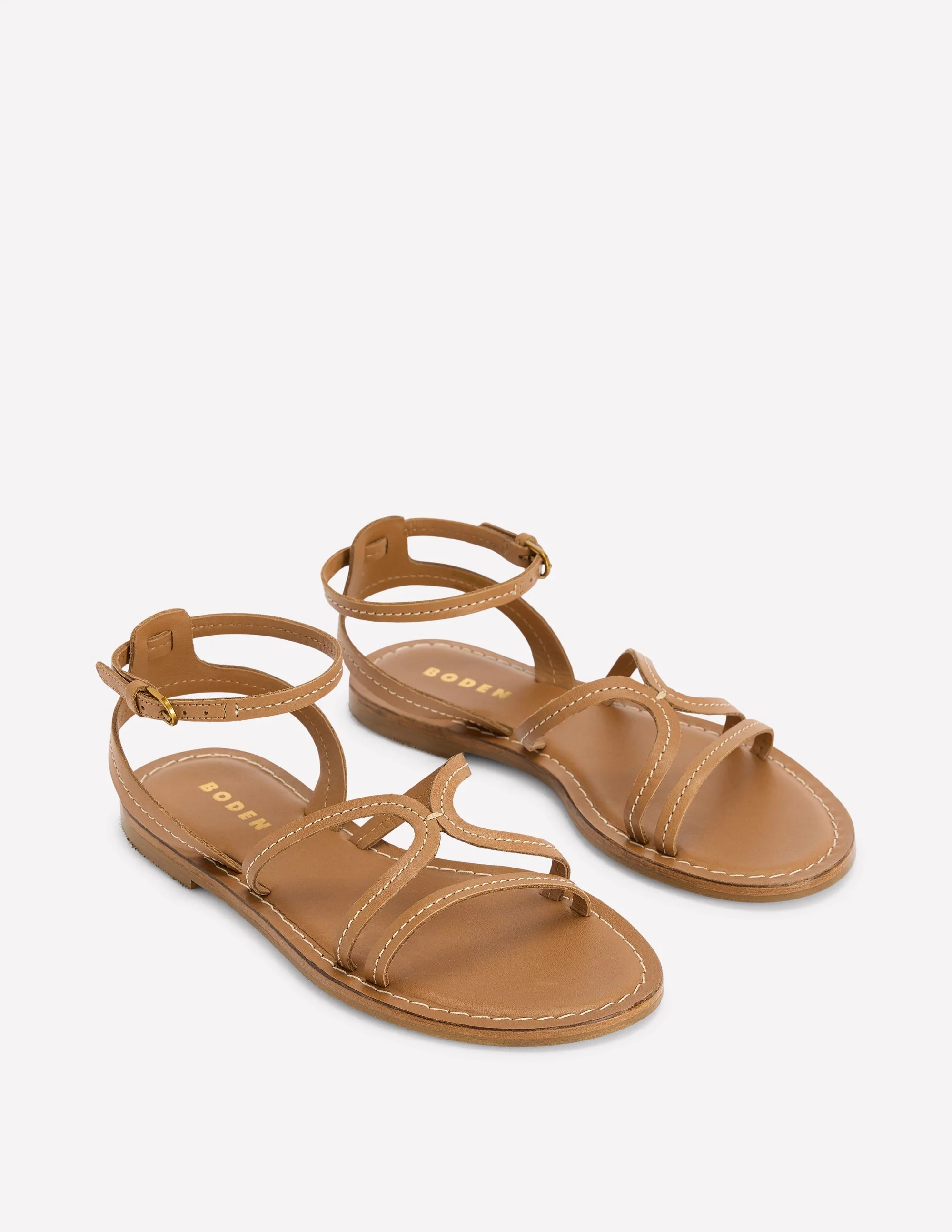 Casual Flat Sandal-Tan - Image 3