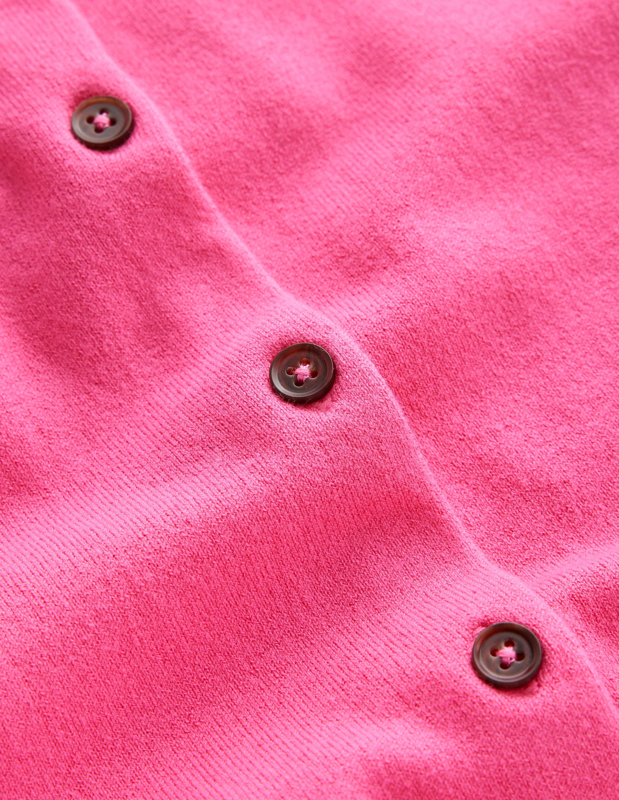 Catriona Cotton Cardigan-Carmine Rose Pink - Image 6