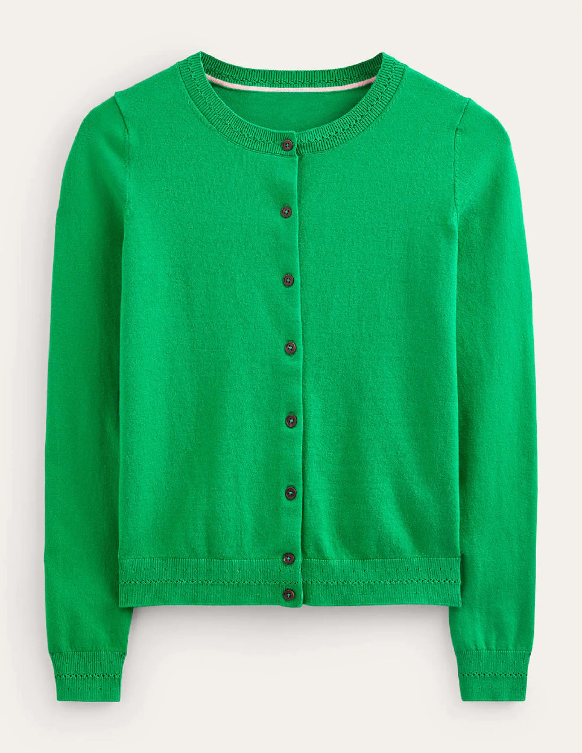 Catriona Cotton Cardigan-Fresh Mint Green - Image 5