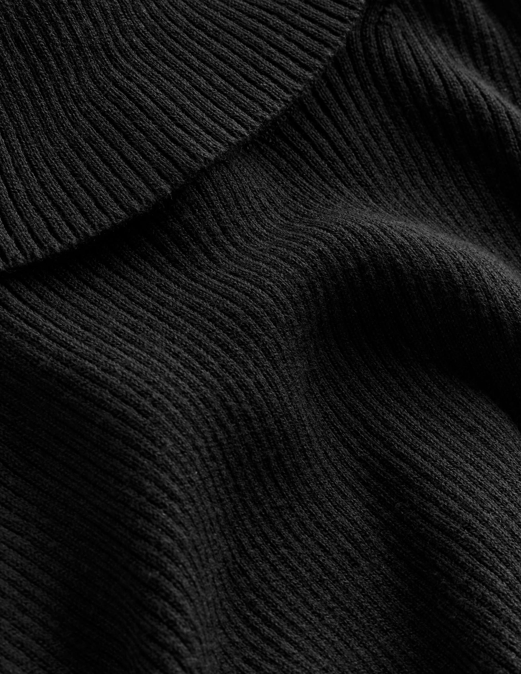 Catriona Roll Neck Jumper-Black - Image 6