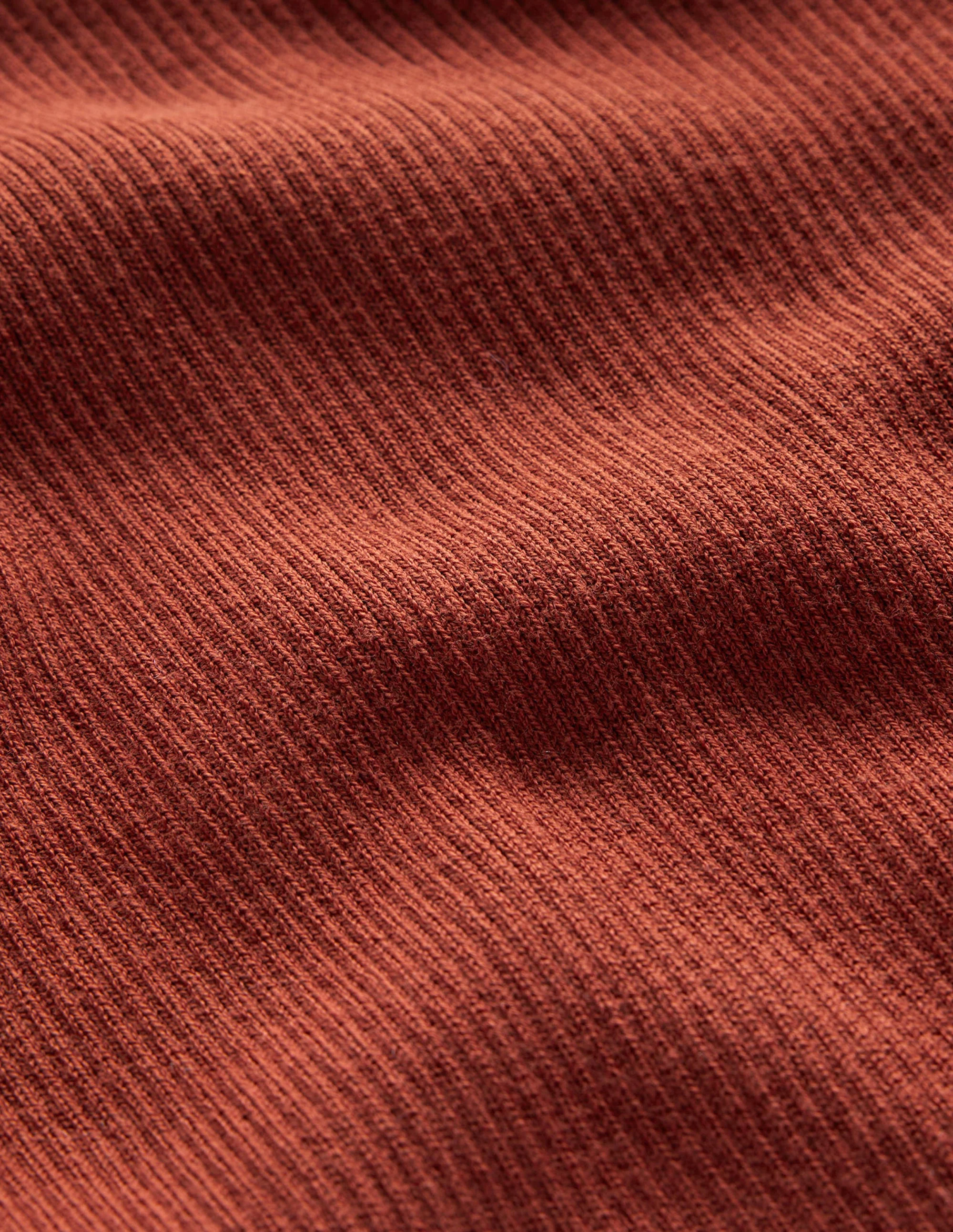 Catriona Roll Neck Sweater-Chestnut Brown - Image 6