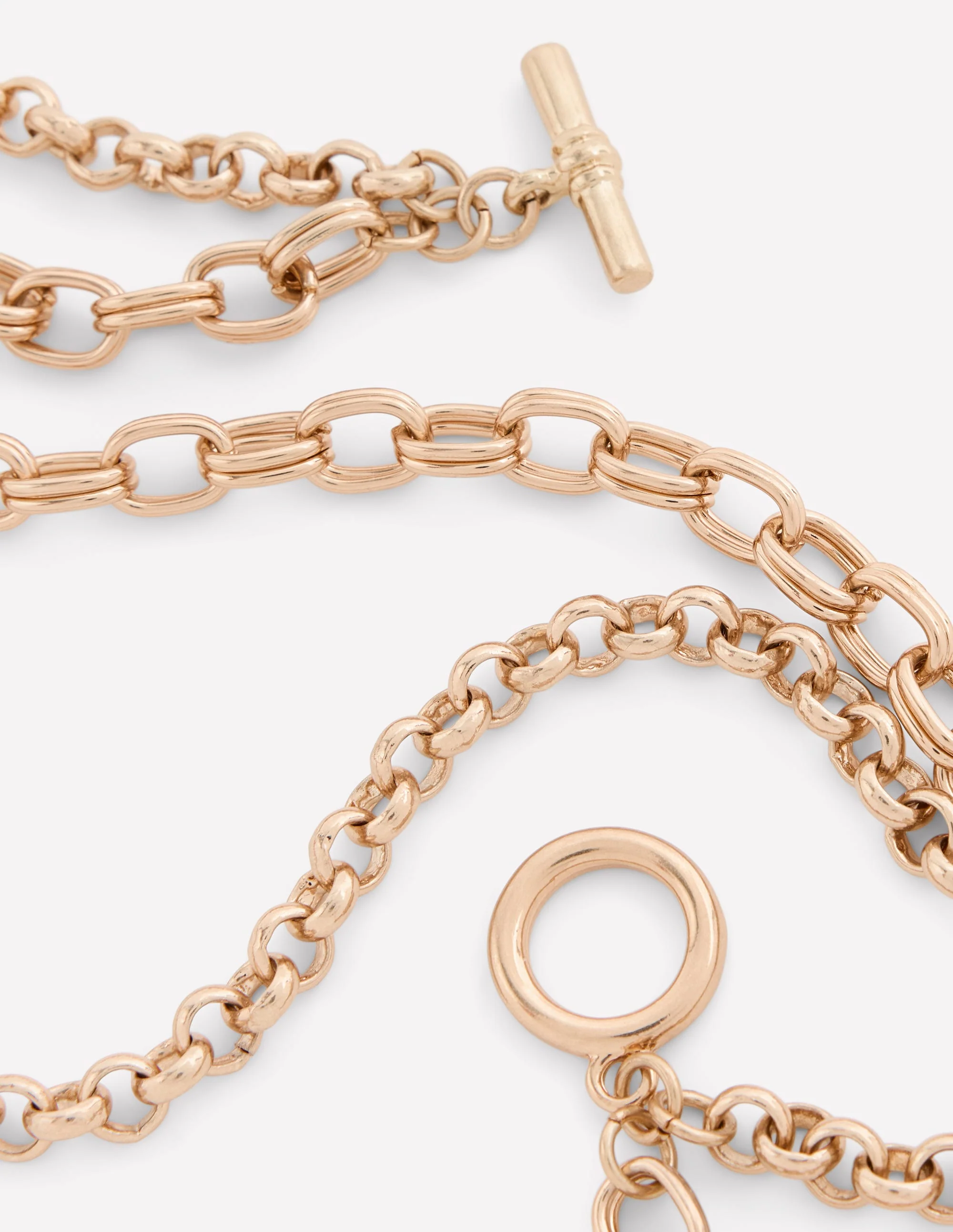 Chain Layer Necklace-Gold - Image 3