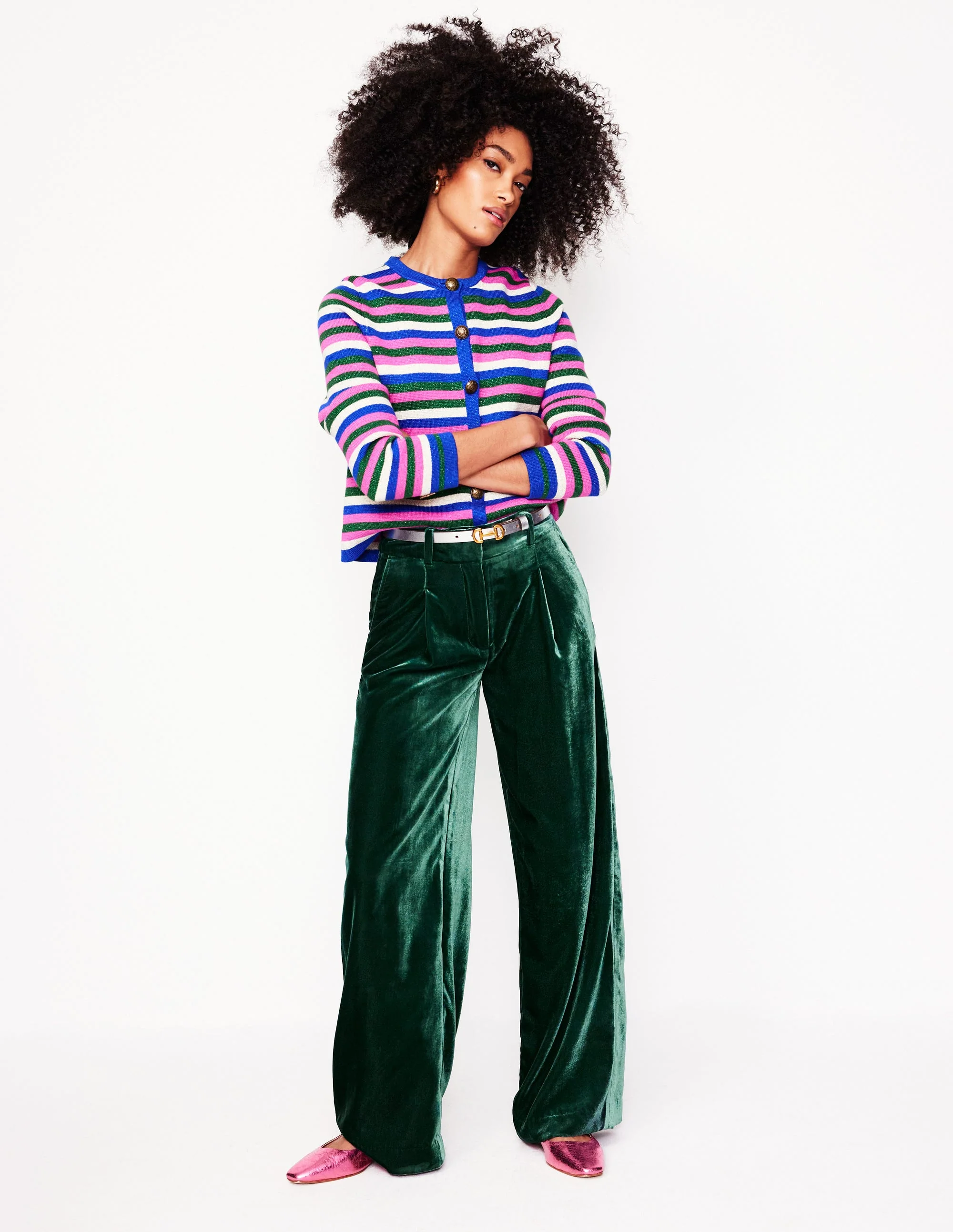Chiswick Velvet Pants-Glade - Image 5