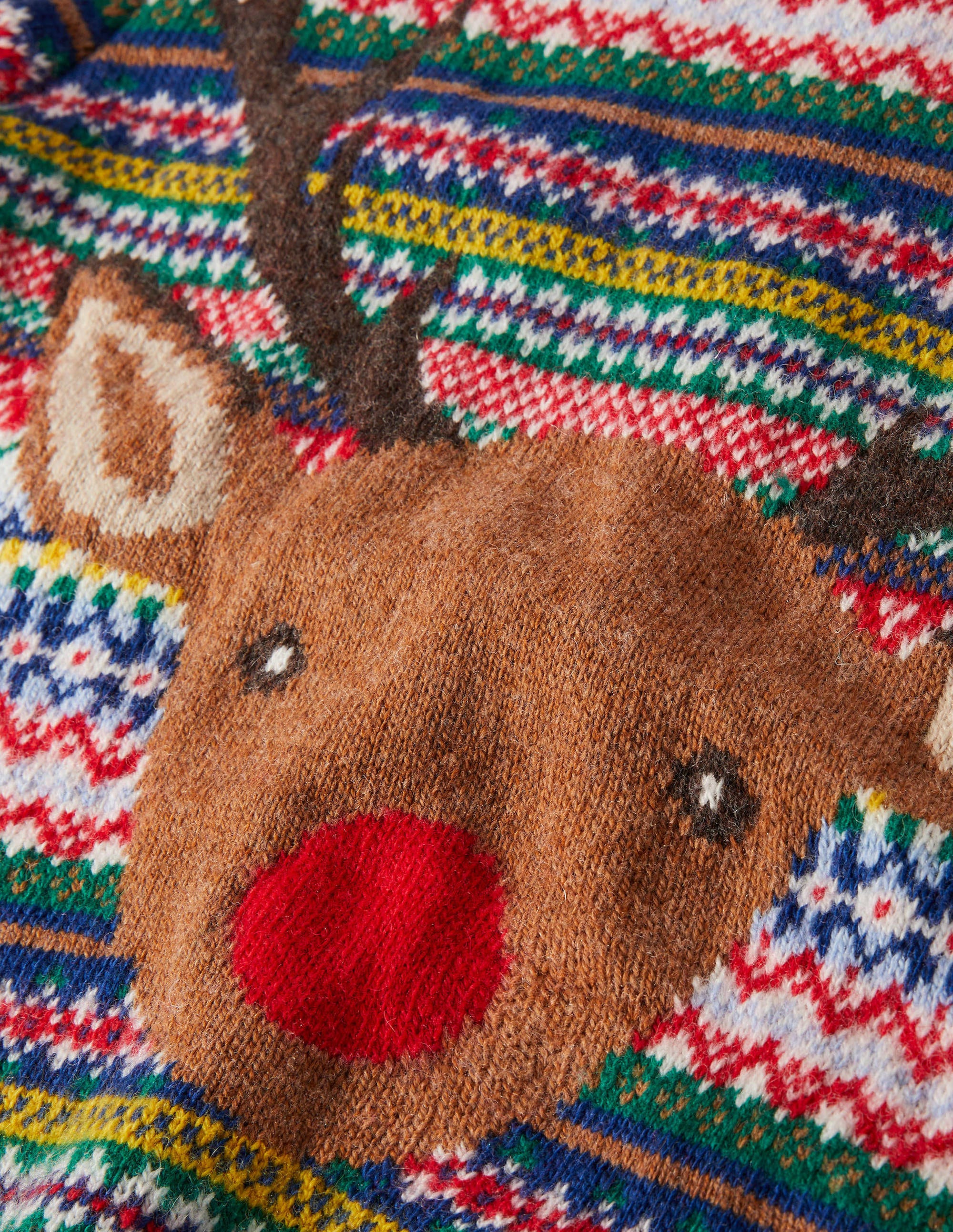 Christmas Sweater-Multi Navy Rudolph - Image 6