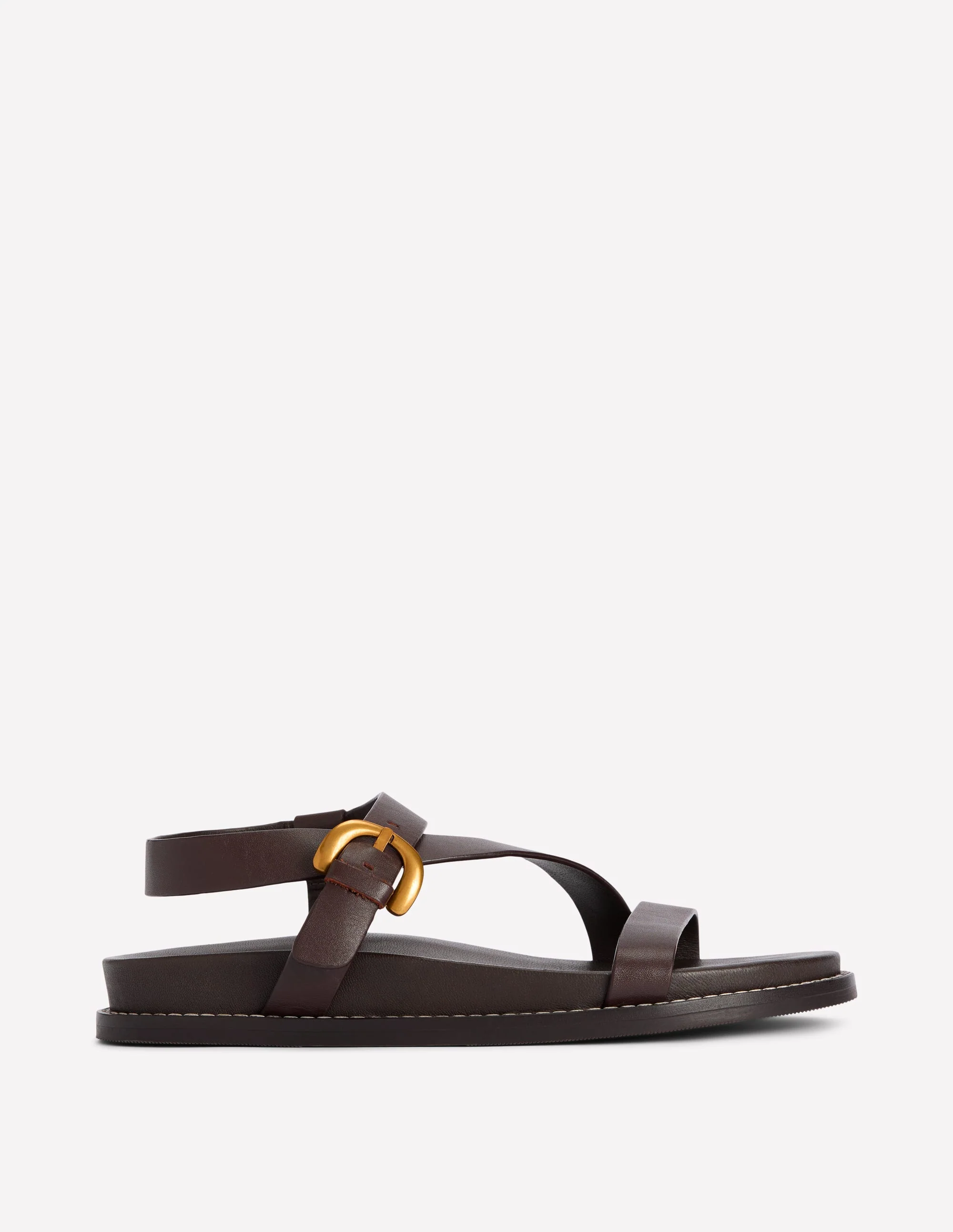 Chunky Asymmetric Sandal-Chocolate