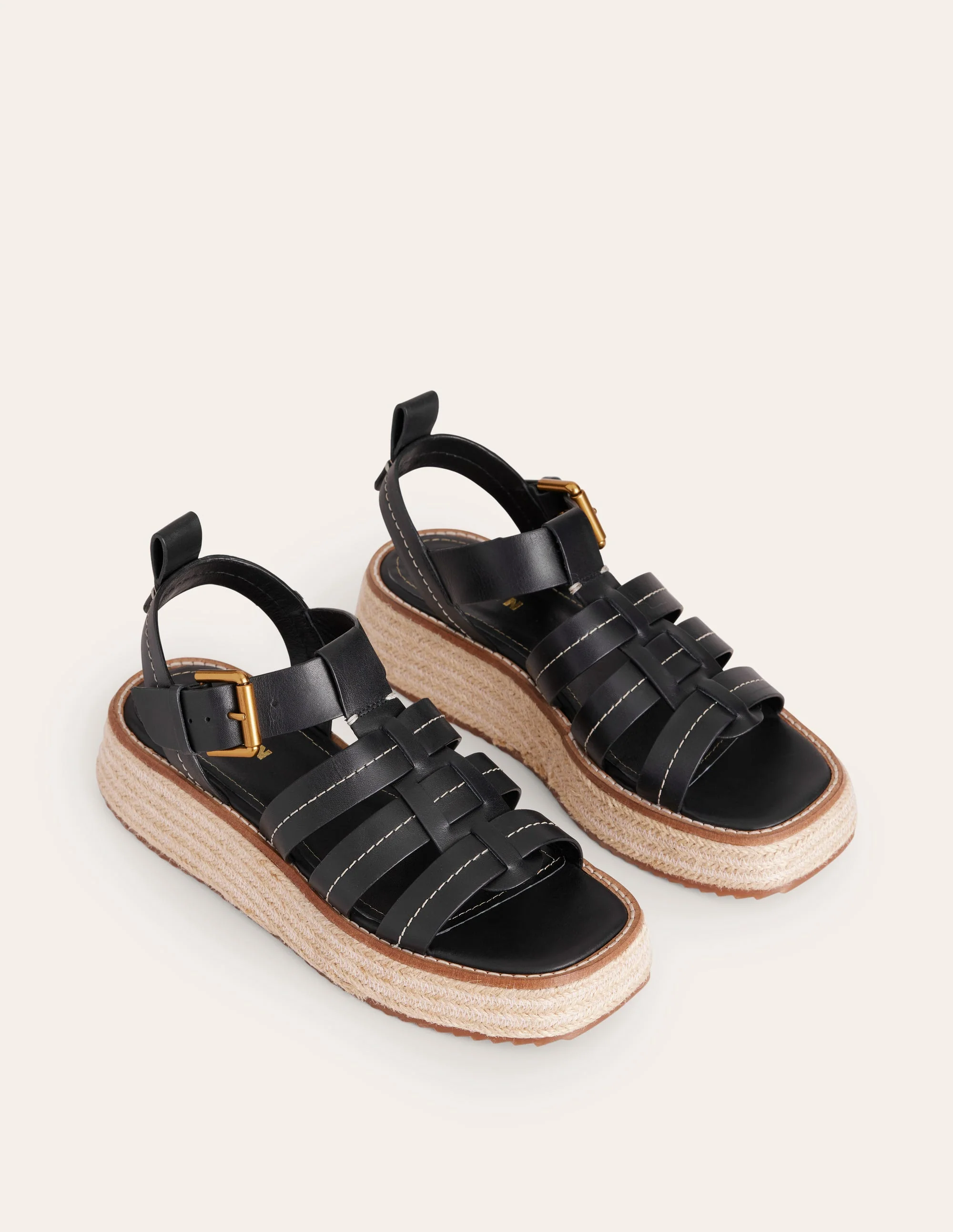 Chunky Fisherman Sandals-Black - Image 3