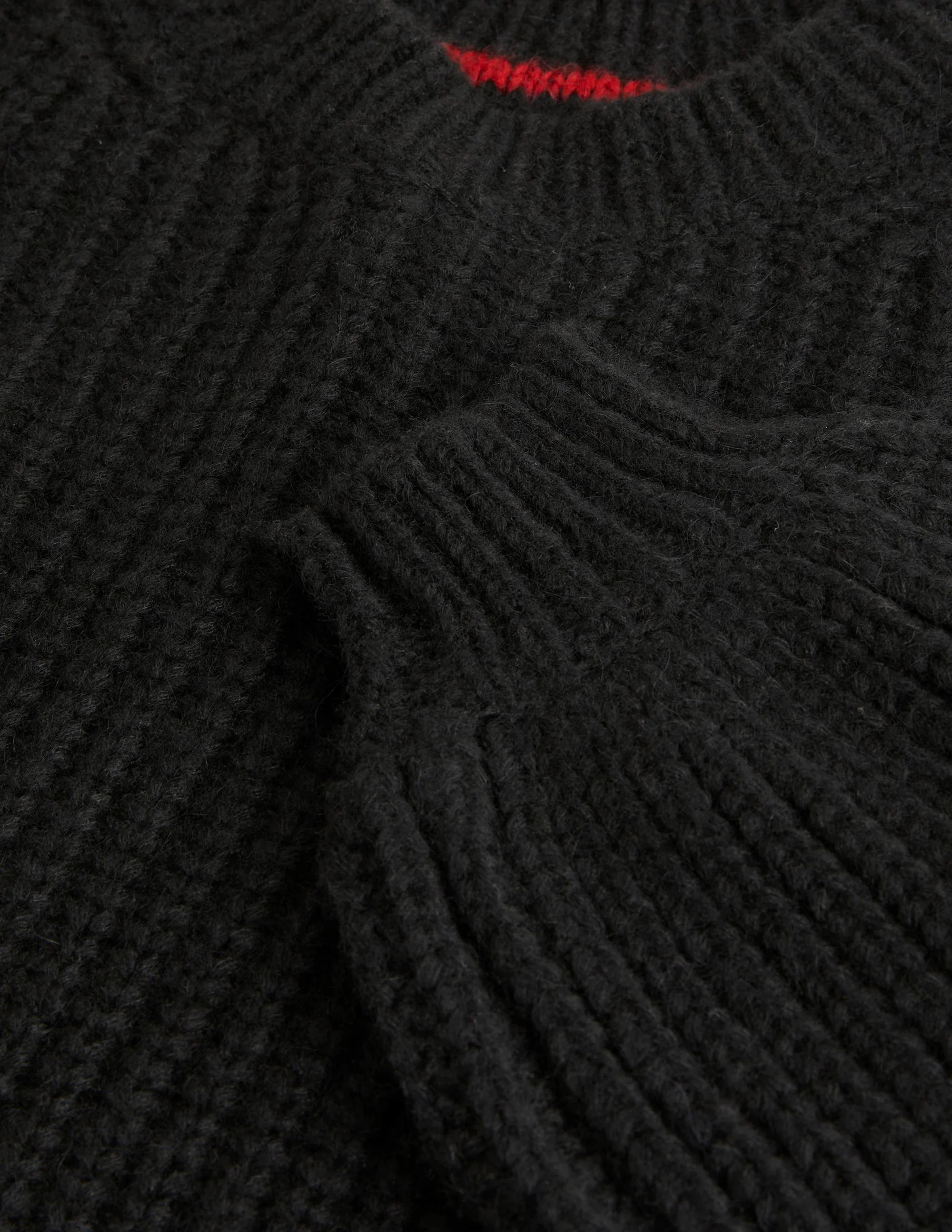 Chunky Ribbed Sweater-Black - Image 5