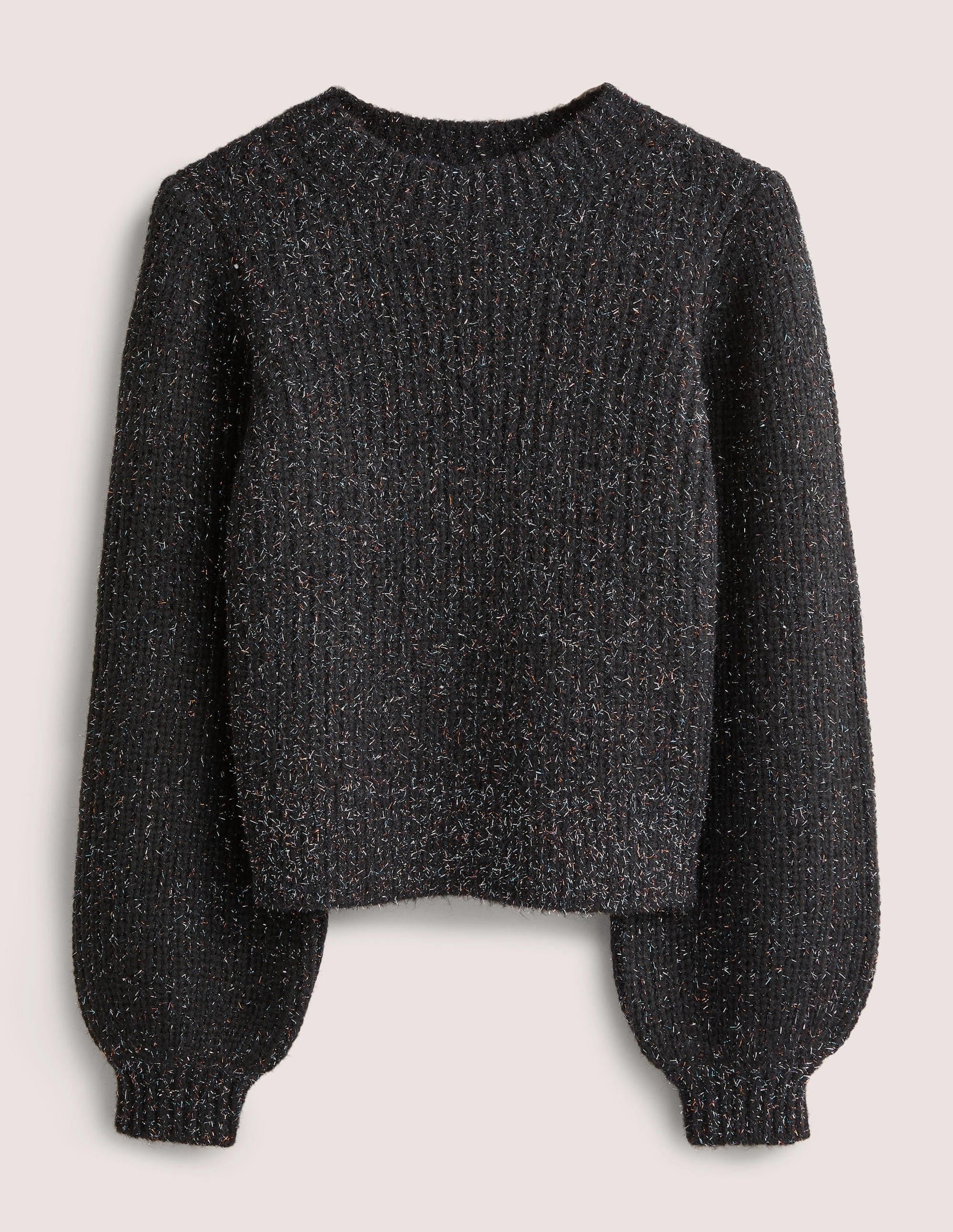 Chunky Ribbed Sweater-Black Sparkle - Image 7