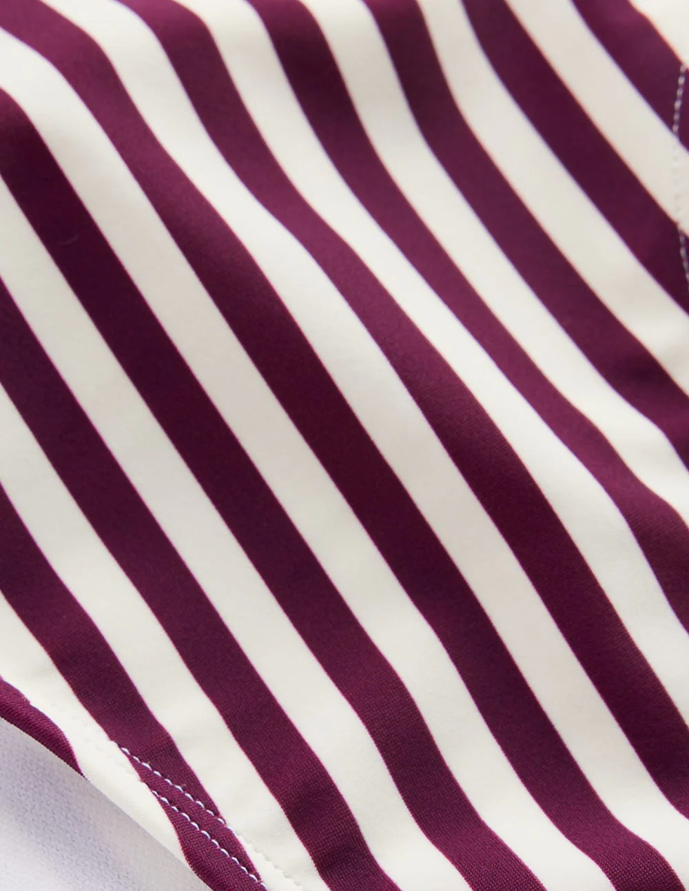 Classic Bikini Bottoms-Chocberry, Ivory Stripe - Image 6