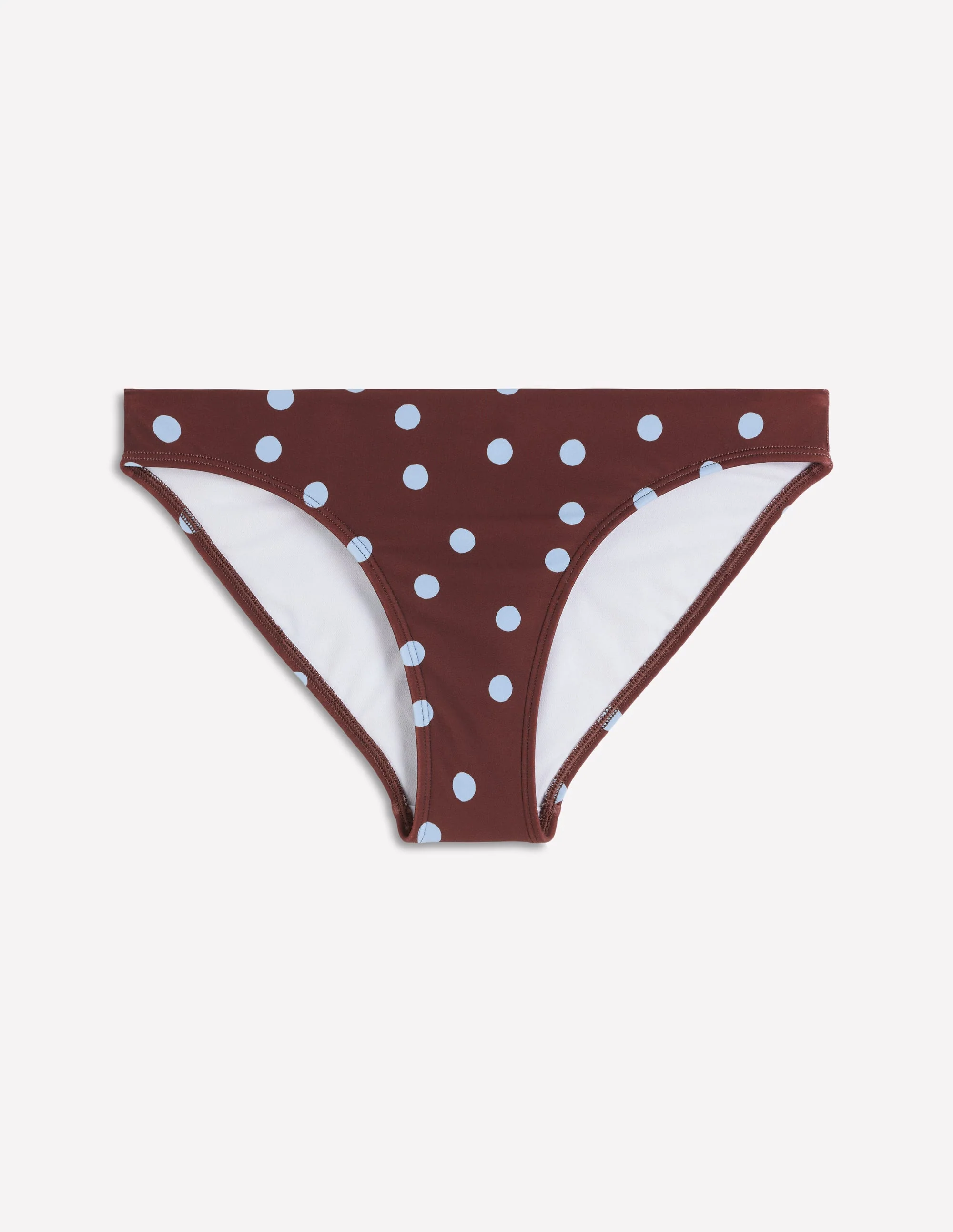 Classic Bikini Bottoms-Chocolate, Blue Painted Dot - Image 5