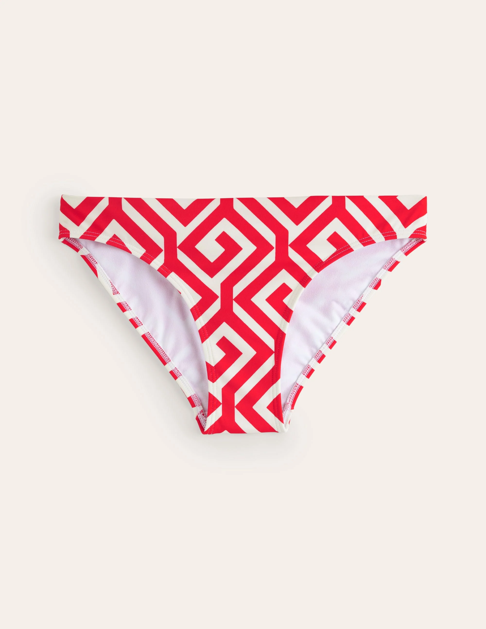 Classic Bikini Bottoms-Flame Scarlet, Maze - Image 5