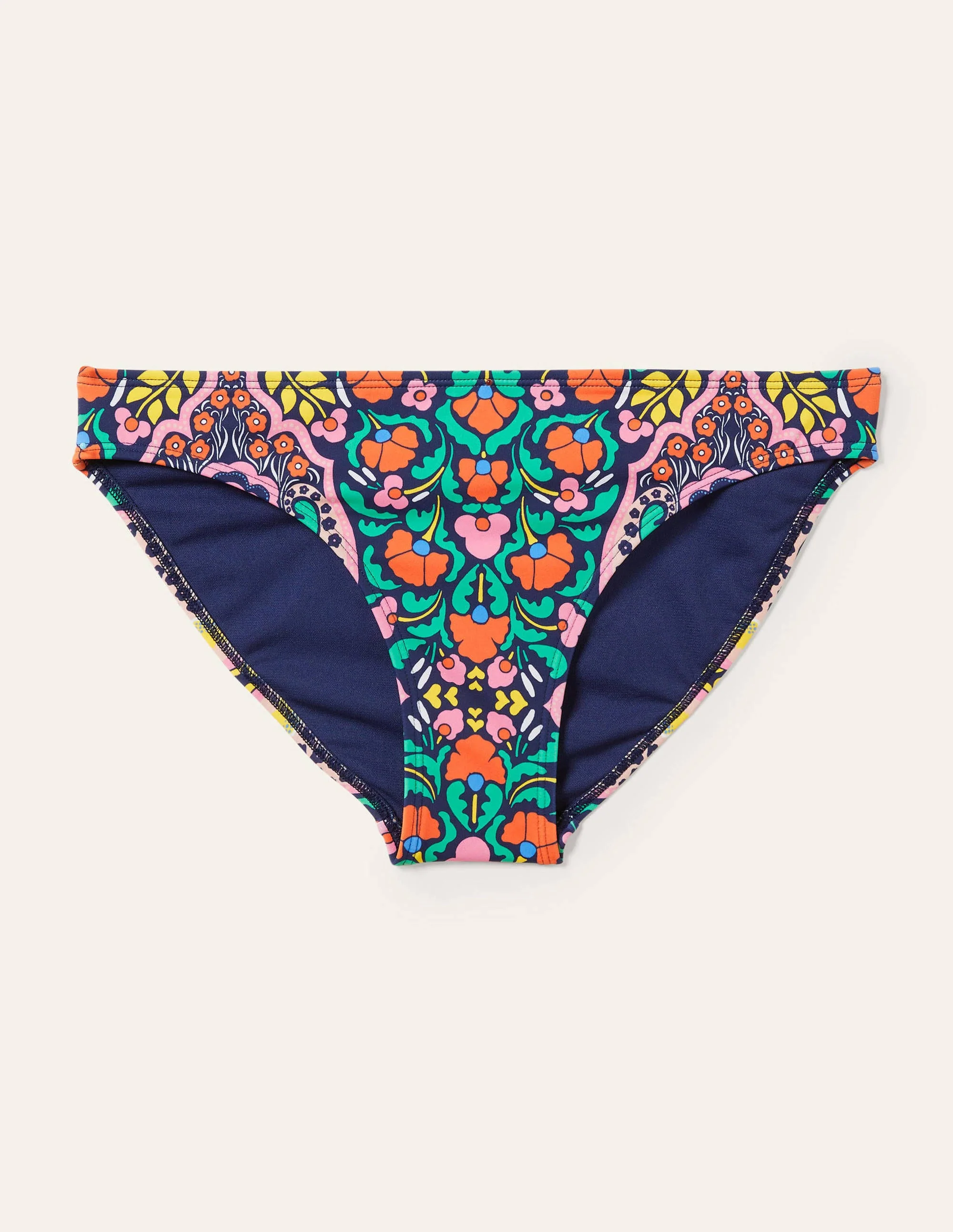 Classic Bikini Bottoms-French Navy, Passion Bloom - Image 5