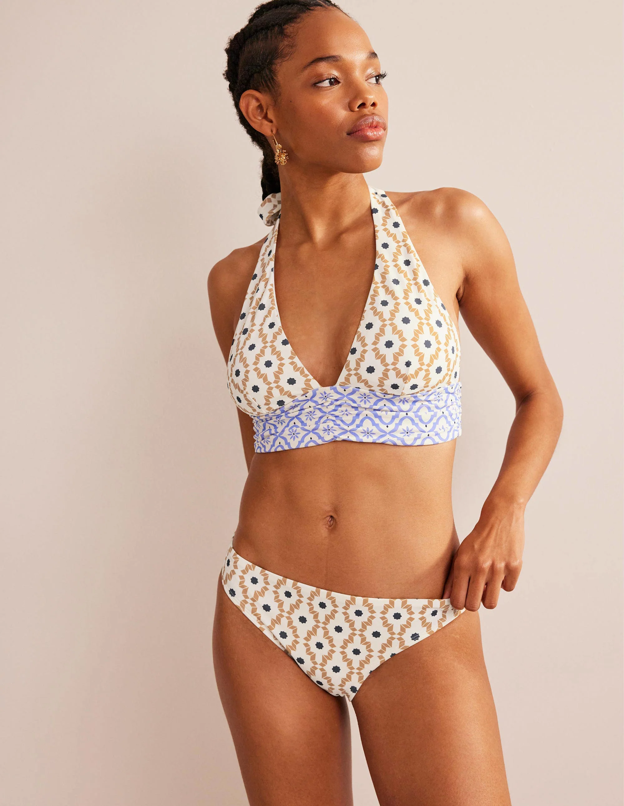 Classic Bikini Bottoms-Multi, Geo Trance