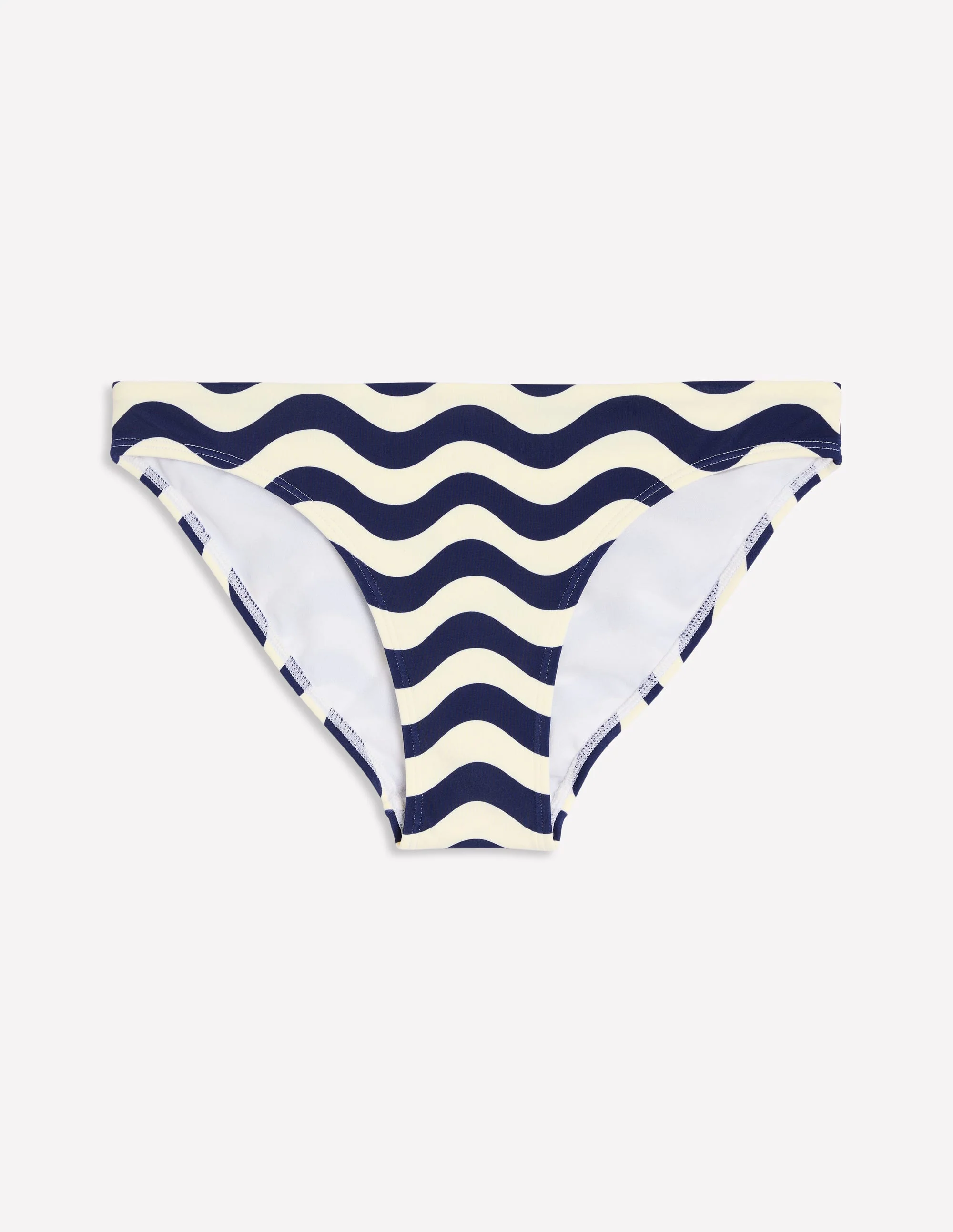 Classic Bikini Bottoms-Navy, Rythmic Wave - Image 6