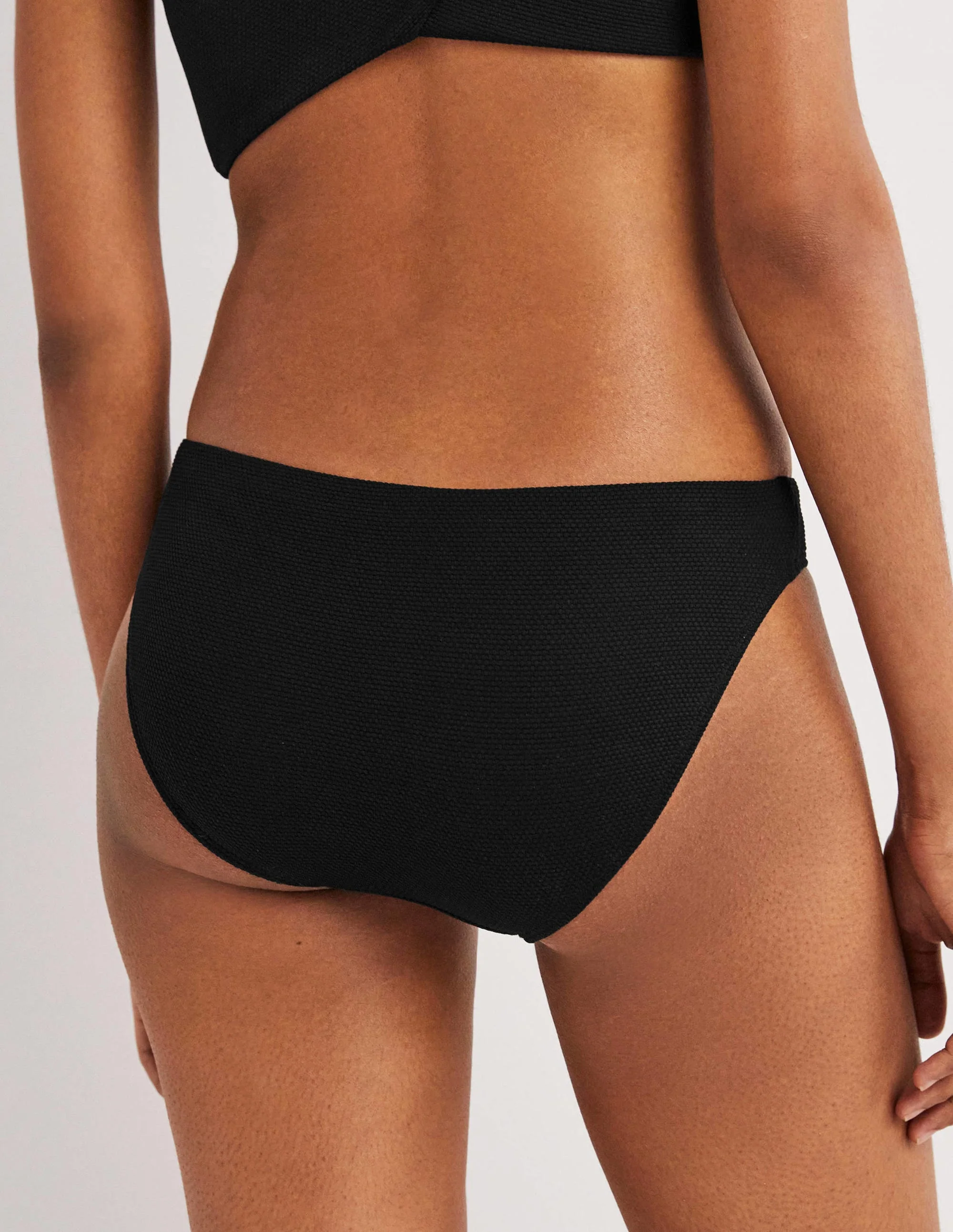 Classic Bikini Bottoms-Textured Black - Image 3