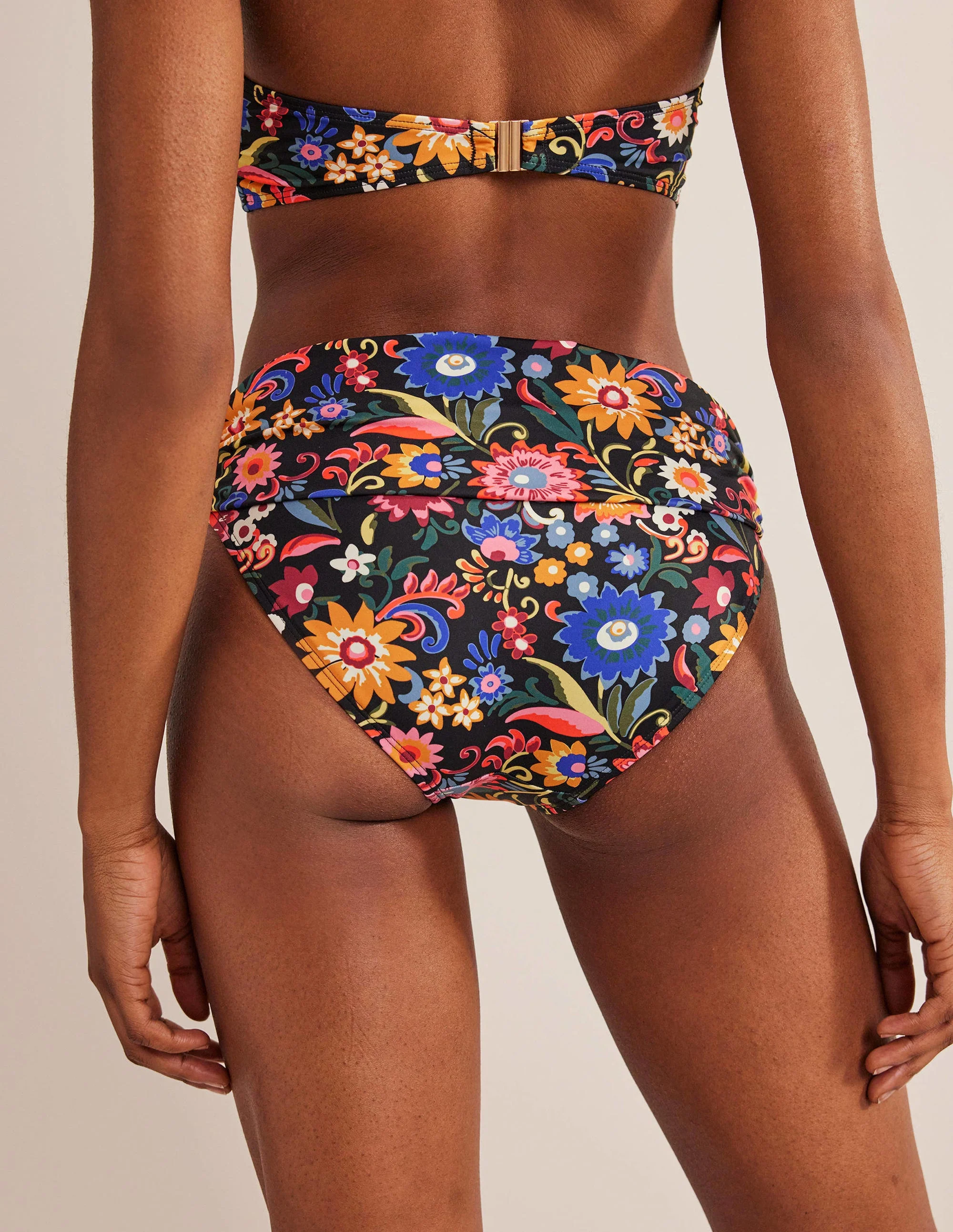 Classic Fold Bikini Bottoms-Multi, Rhythmic Wave - Image 3