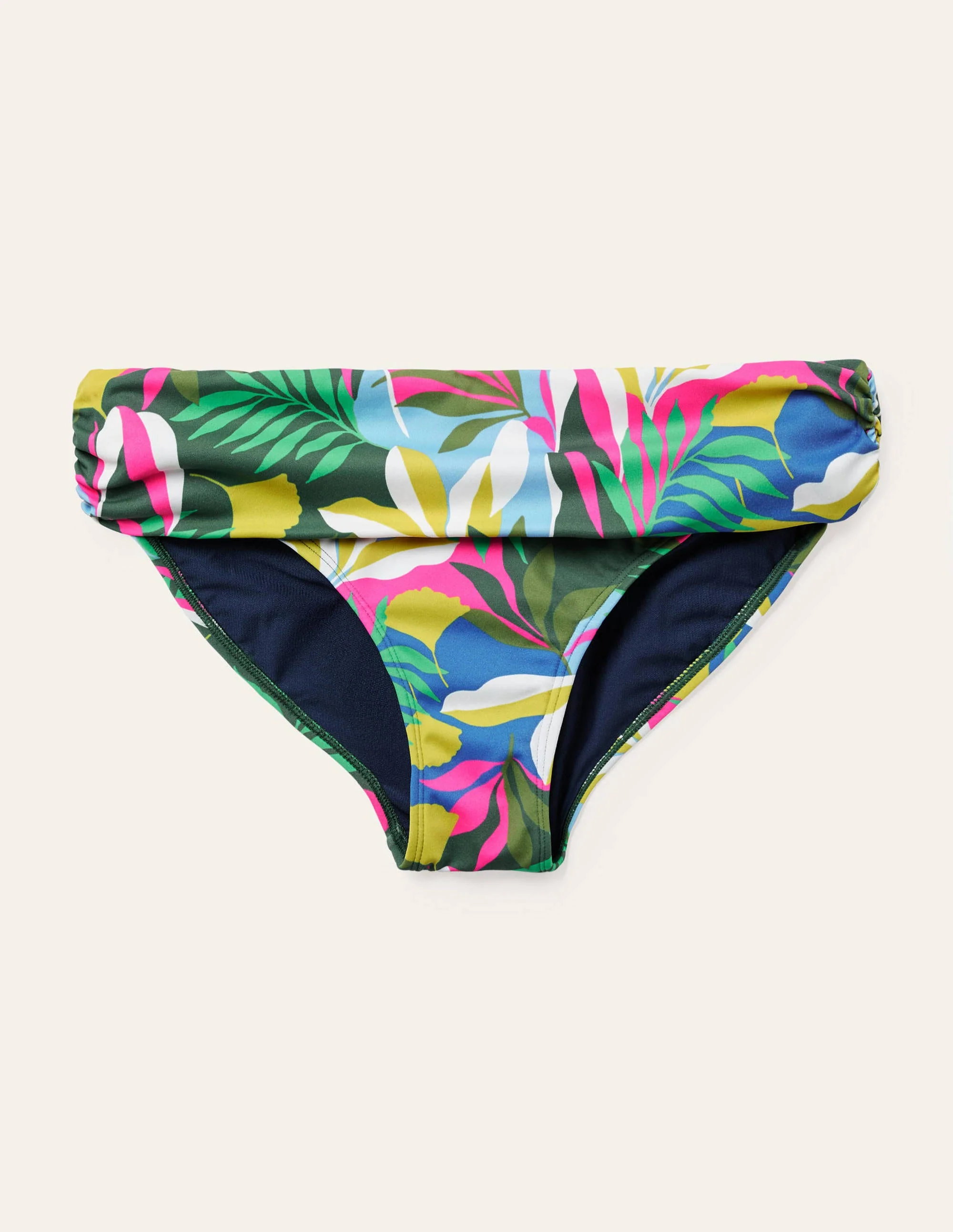 Classic Fold Bikini Bottoms-Palm Leaf, Tropical Flora - Image 6