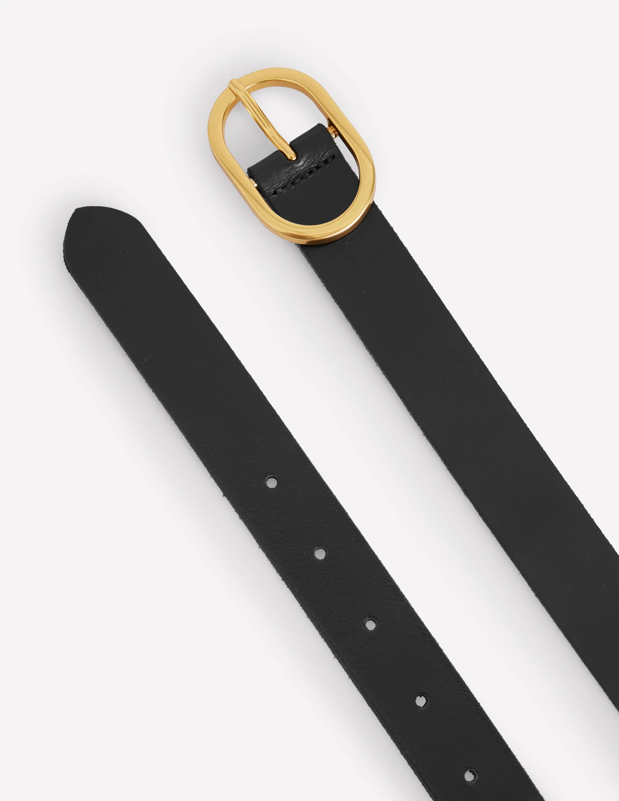 Classic Leather Belt-Black - Image 4