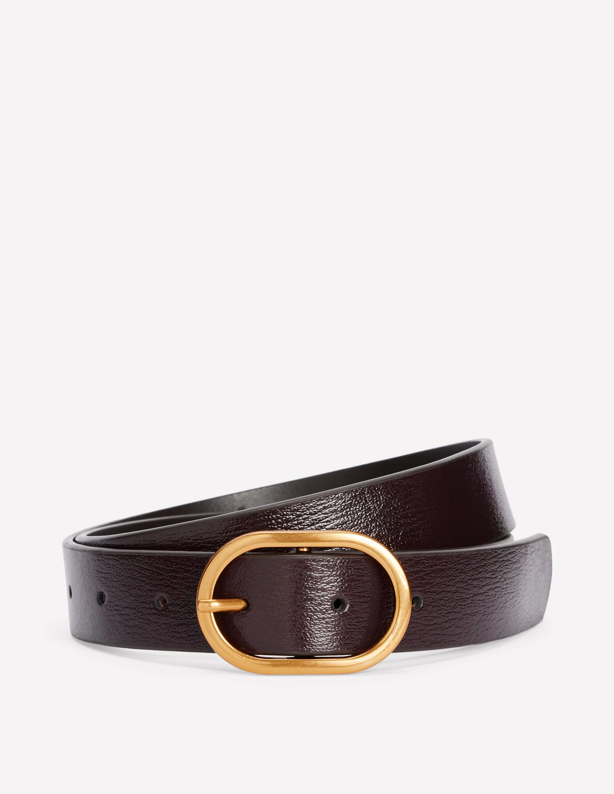 Classic Leather Belt-Oxblood - Image 2