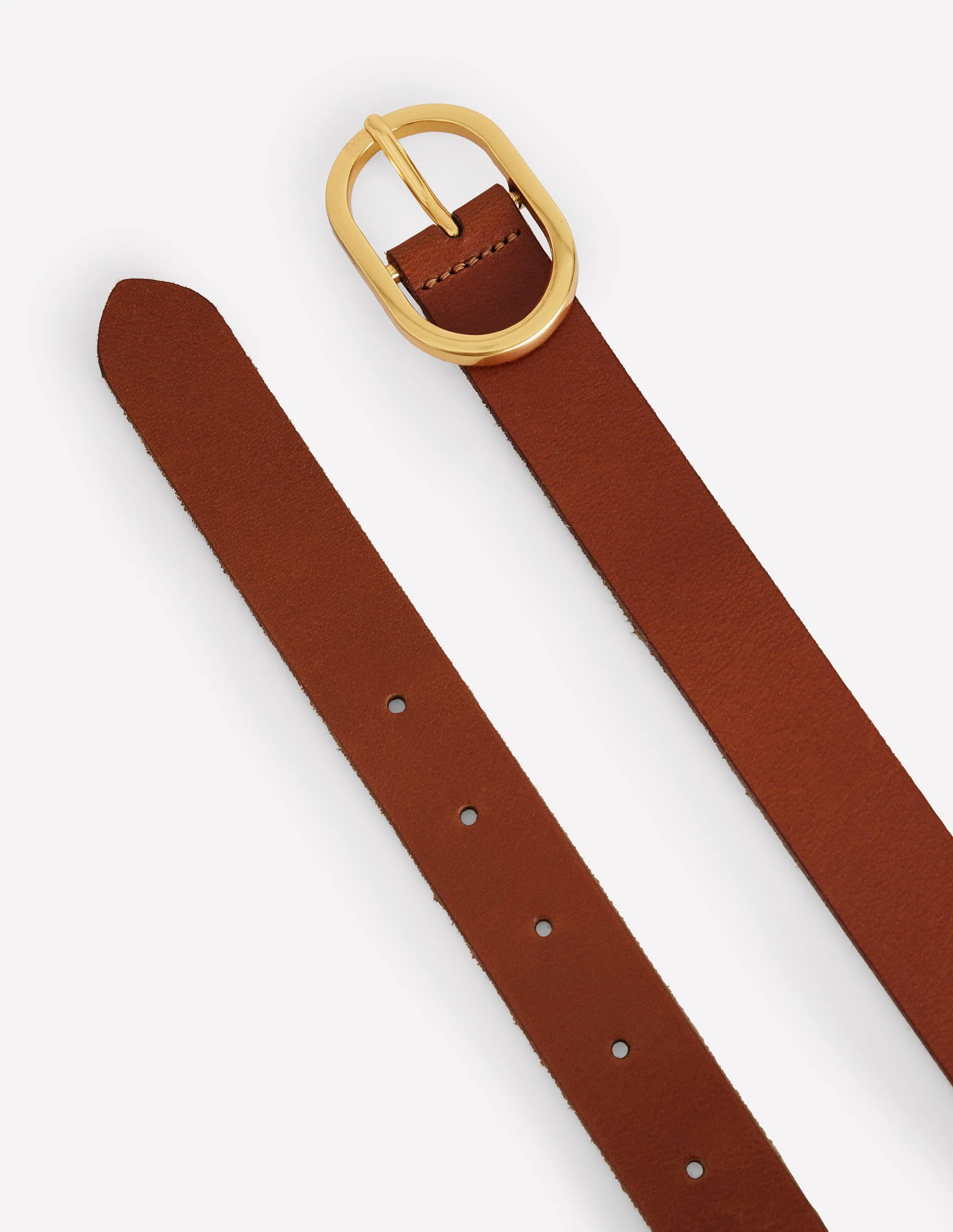 Classic Leather Belt-Tan - Image 4