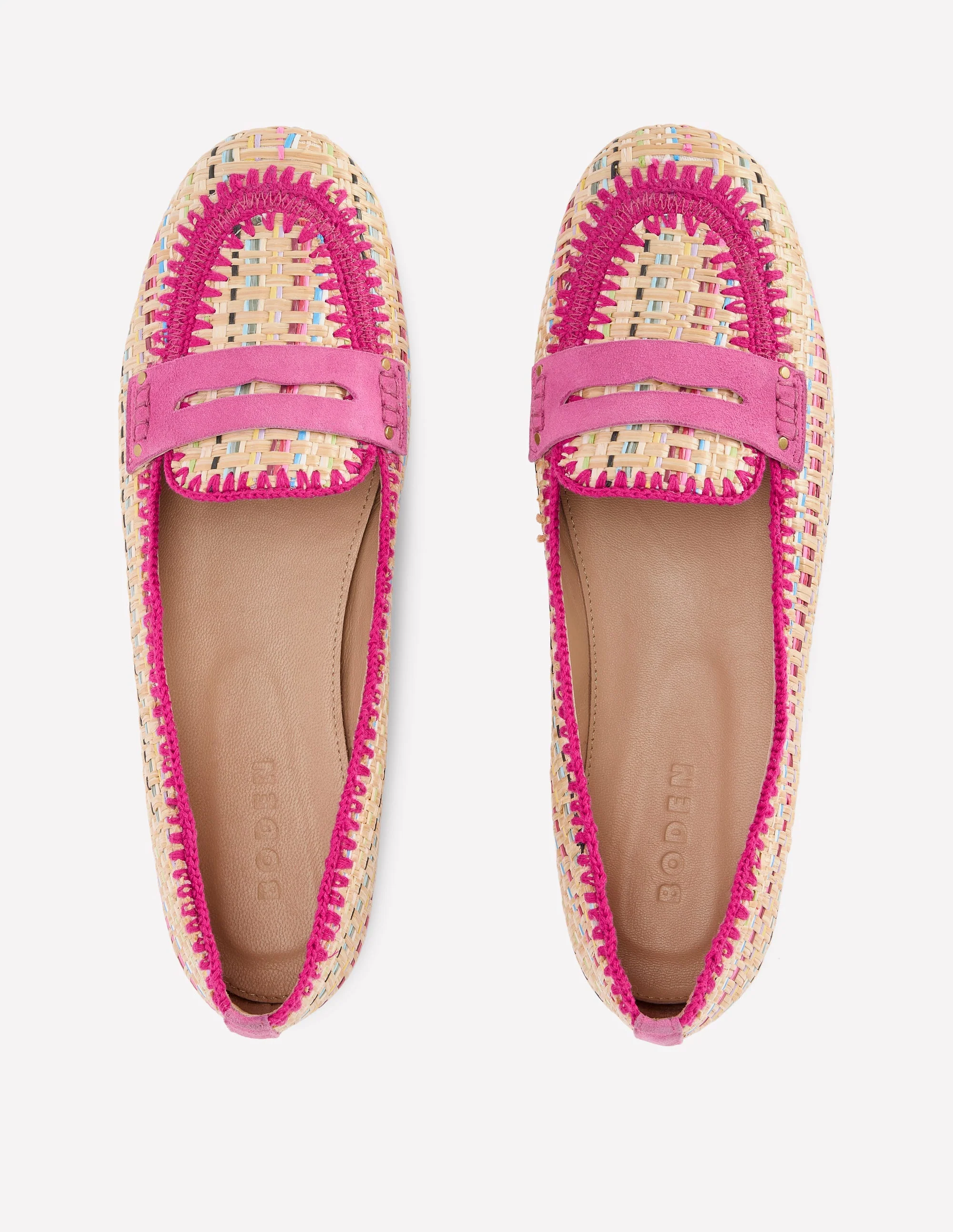 Classic Penny Loafers-Multi Raffia - Image 5
