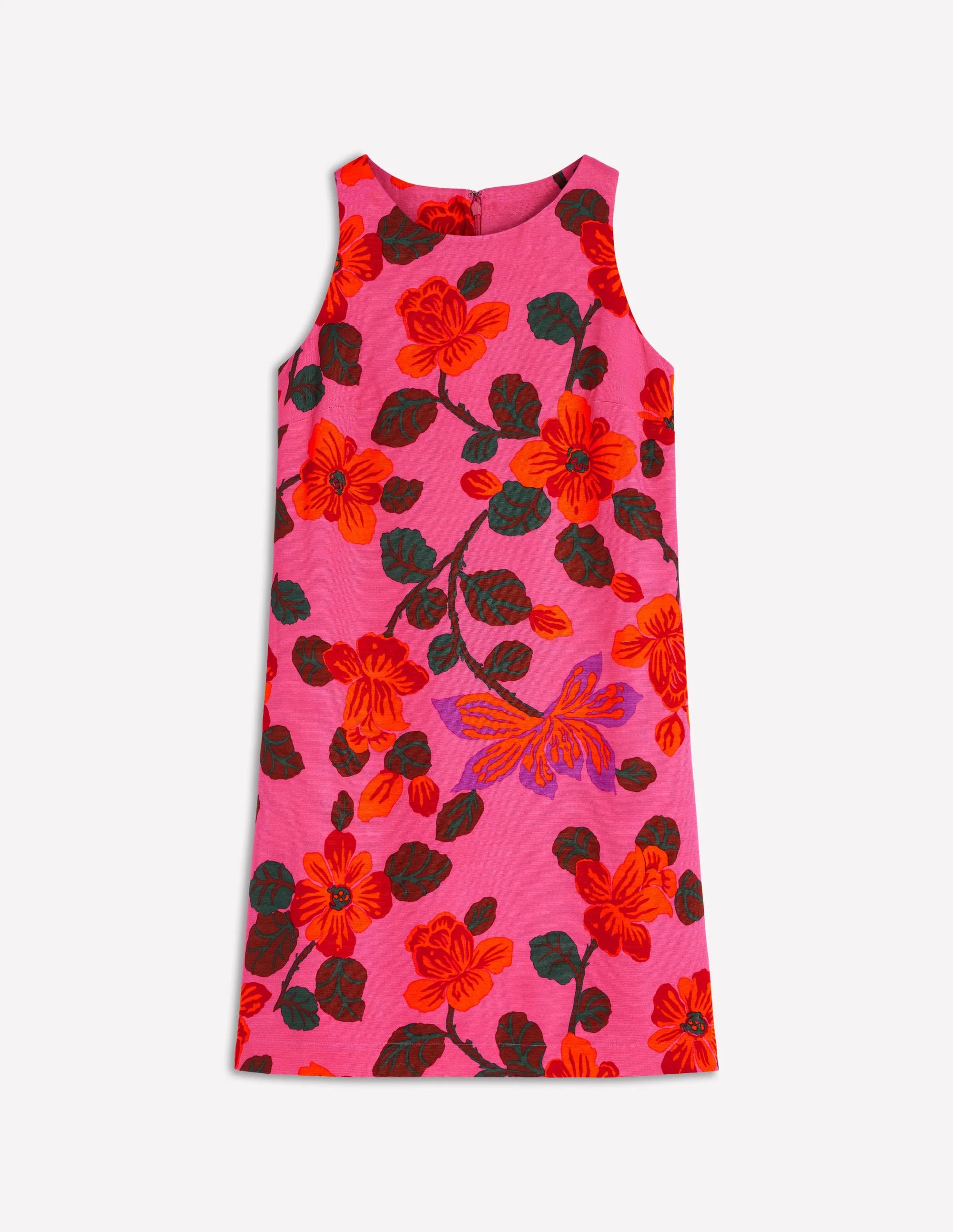 Classic Shift Dress-Pink, Elaborate Blossom - Image 7