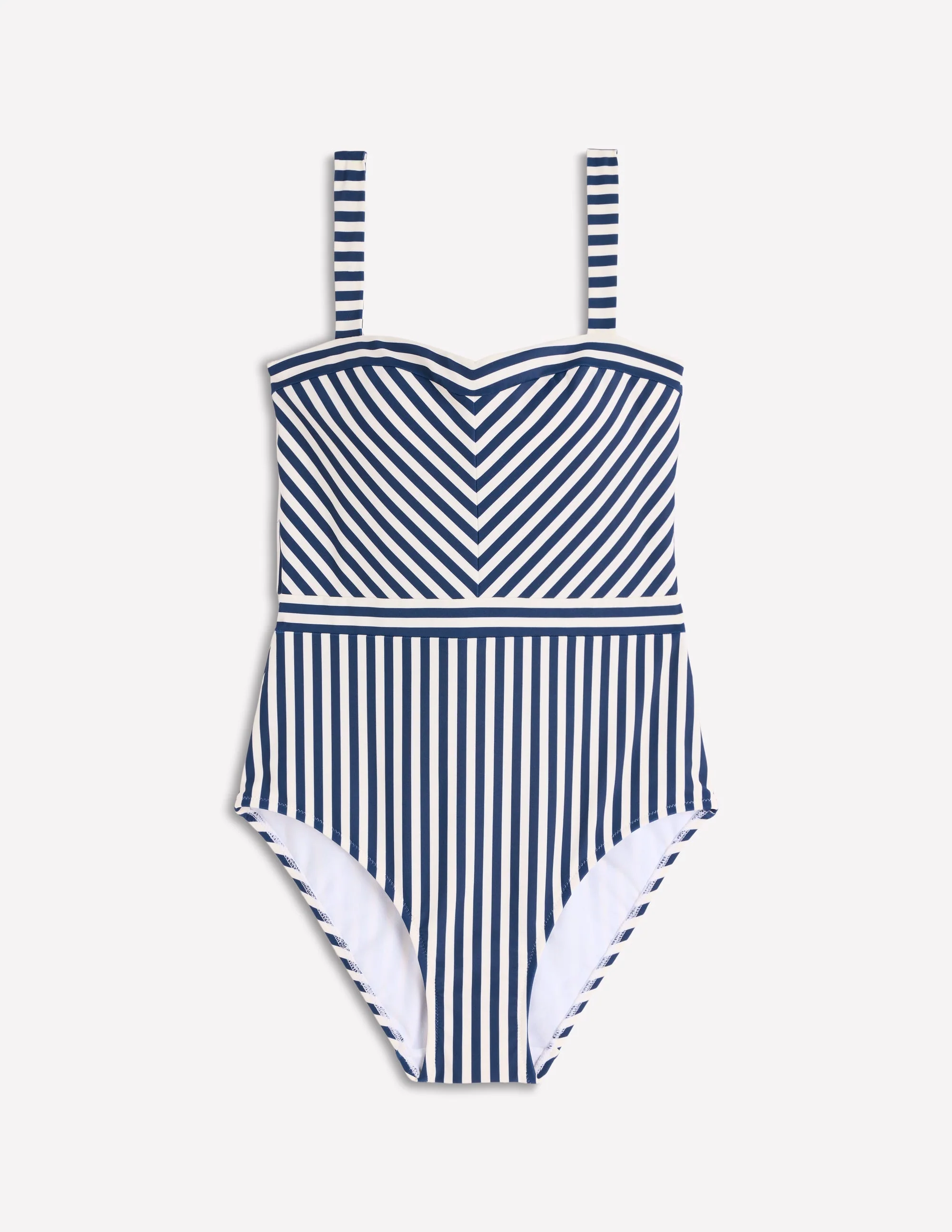 Clean Sweetheart Swimsuit-Navy and Ivory Stripe - Image 5