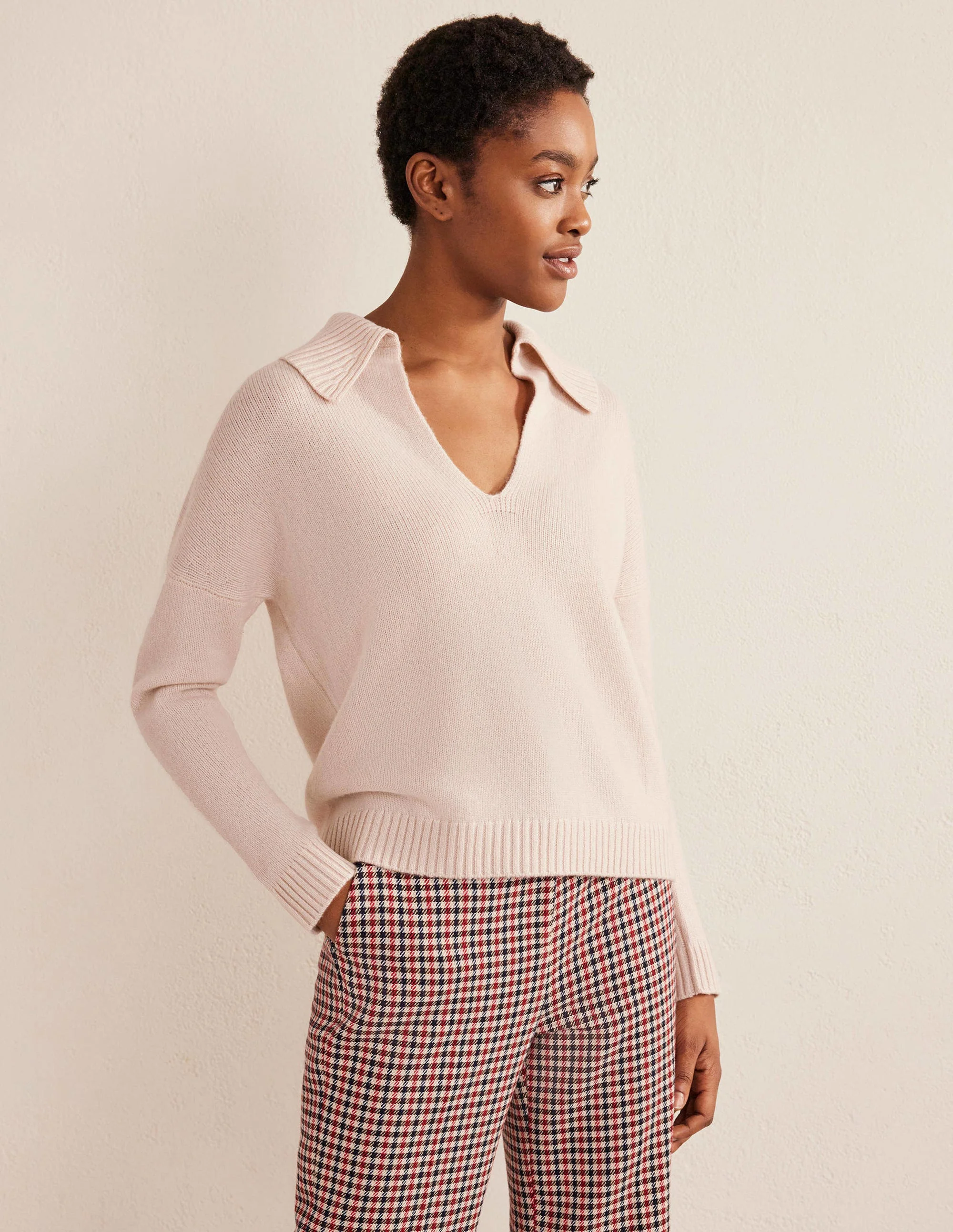 Collared Cashmere Sweater-Rope - Image 4