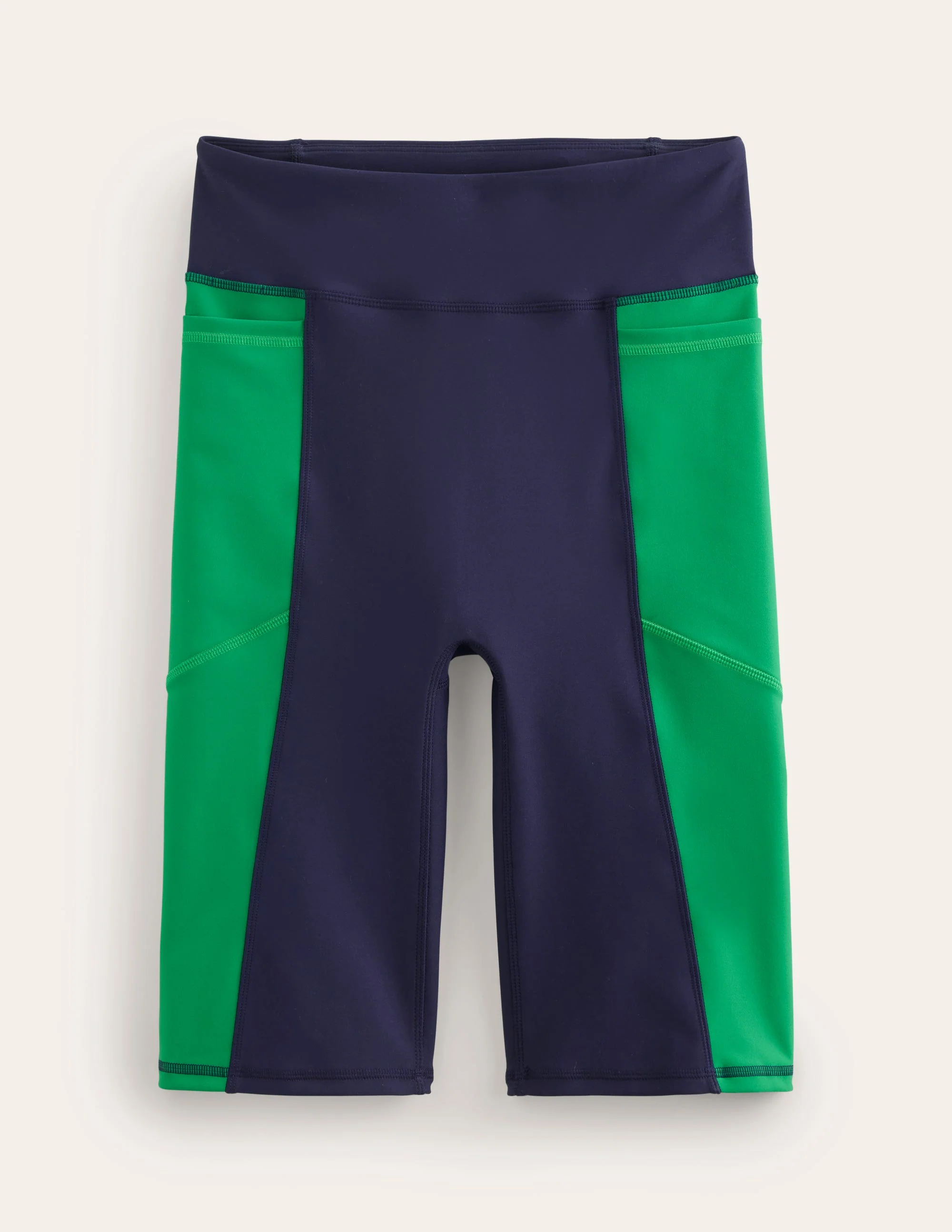 Colour Block Shorts-Navy Colourblock - Image 5