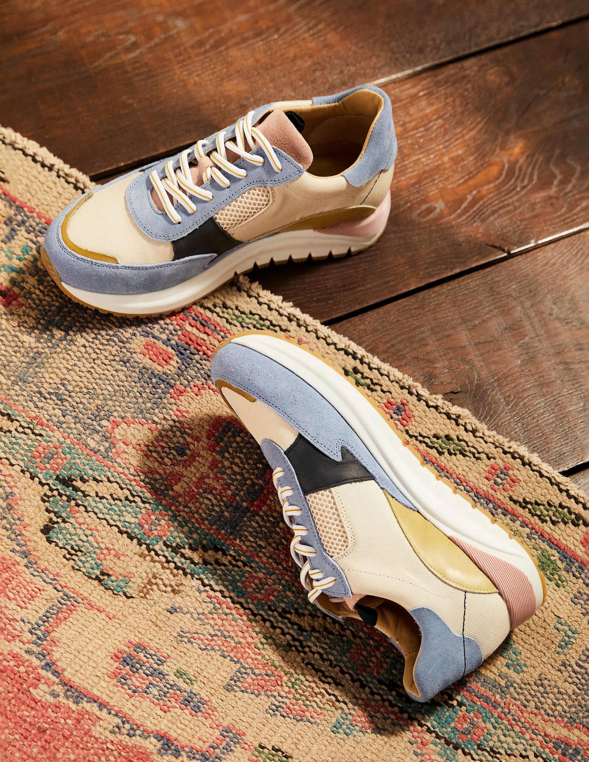 Colourblock Sneakers-Dawn Sky