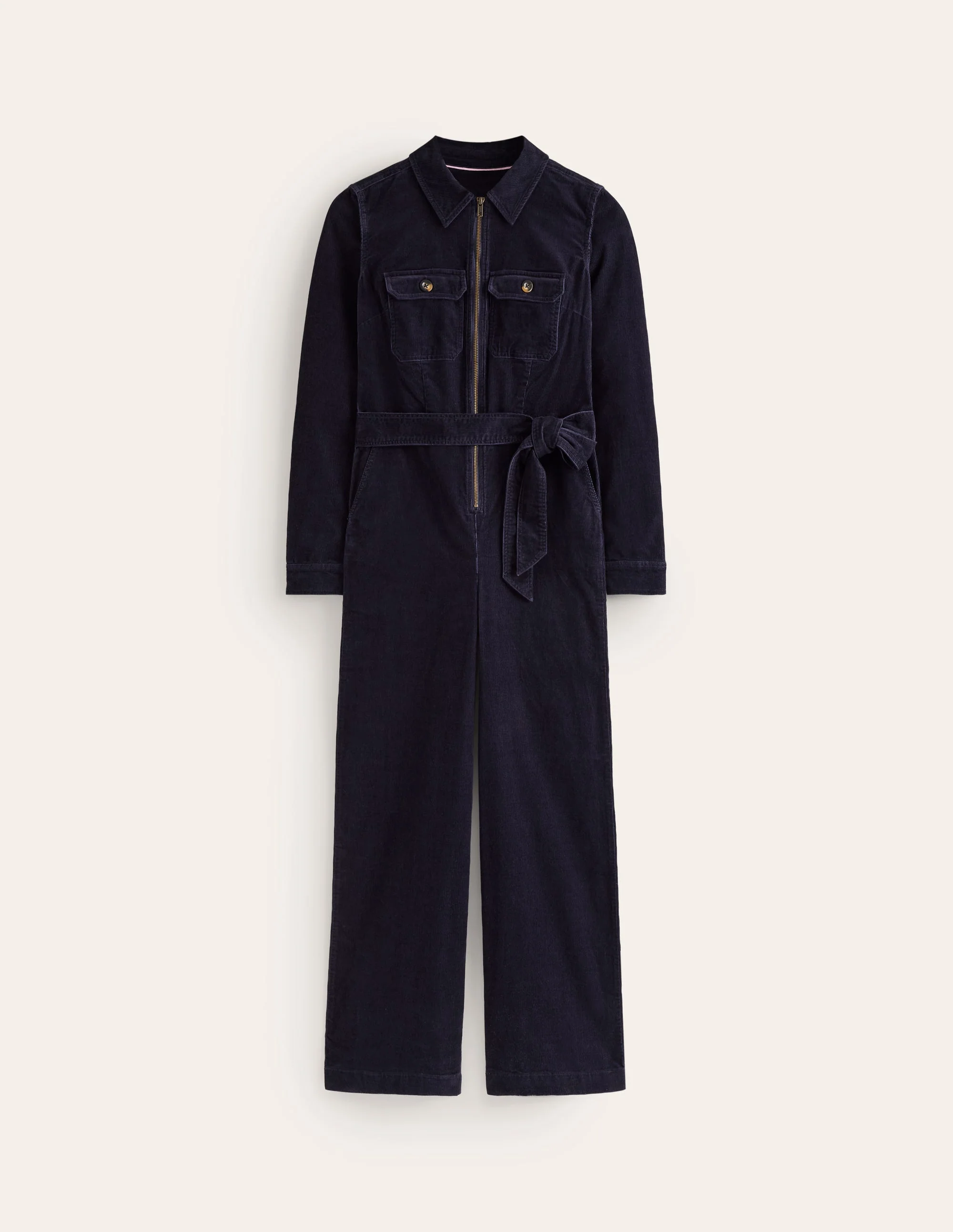 Cord Utility Jumpsuit-Navy - Image 6