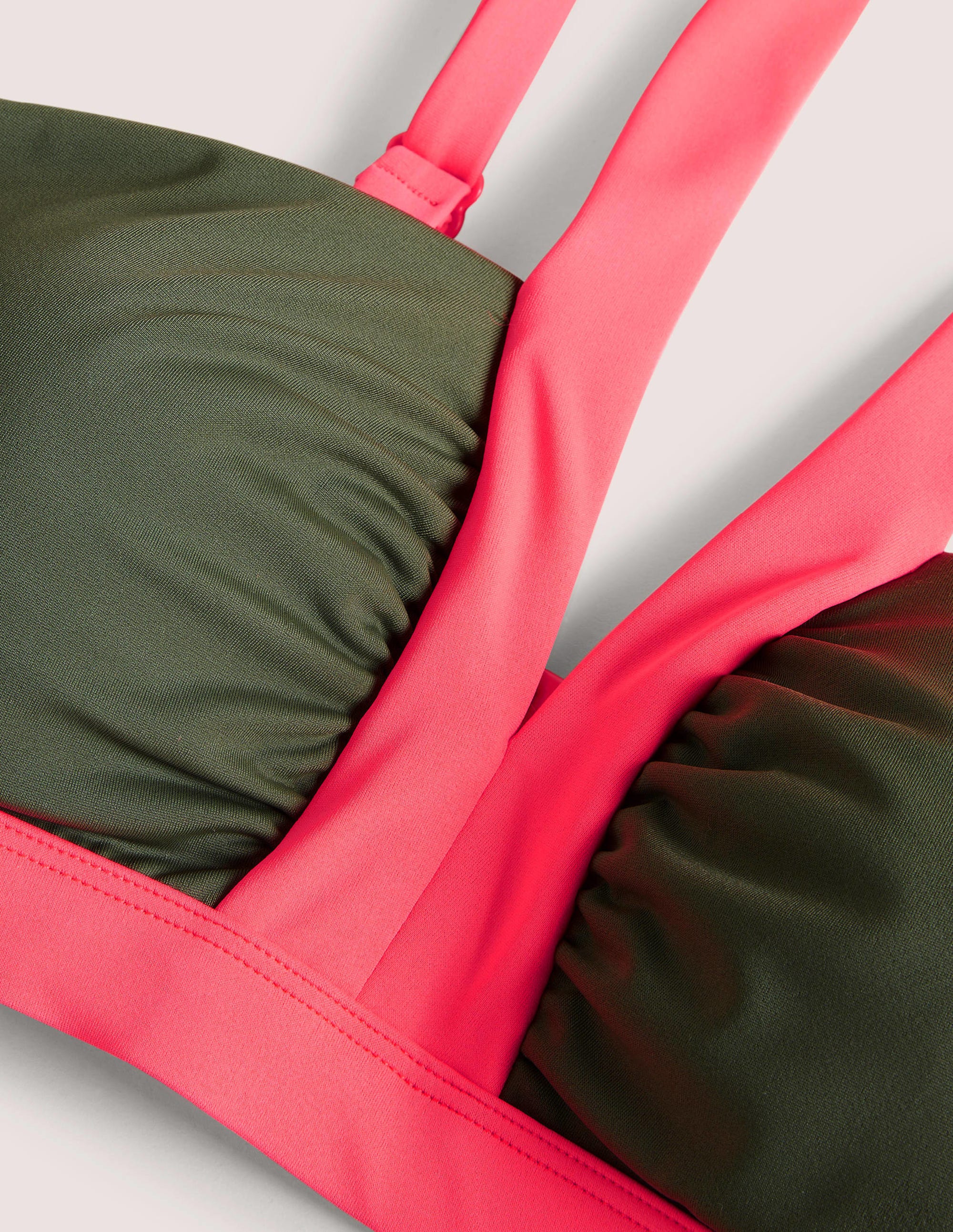Corsica V-neck Bikini Top-Marsh Colourblock - Image 5