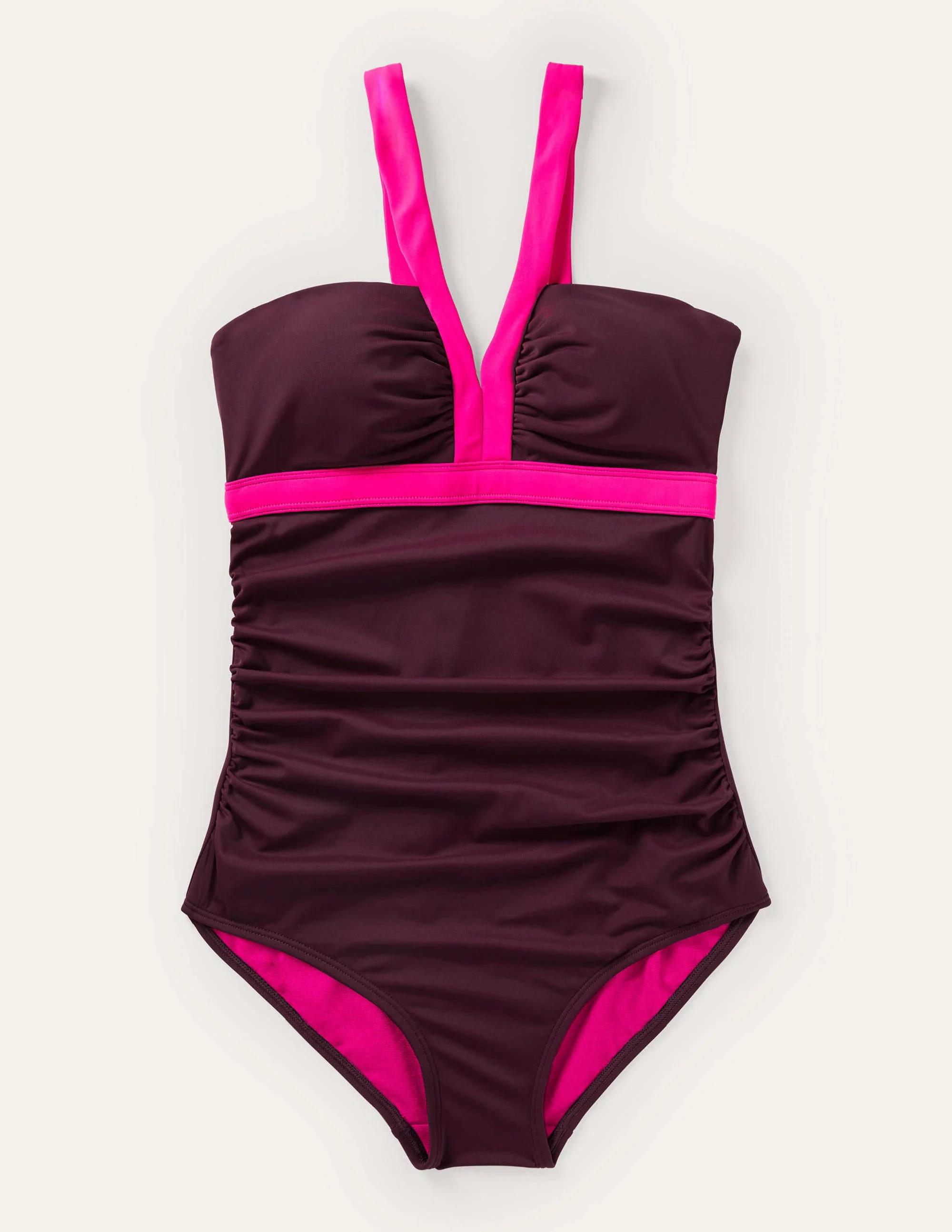 Corsica V-neck Swimsuit-Chockeberry - Image 5