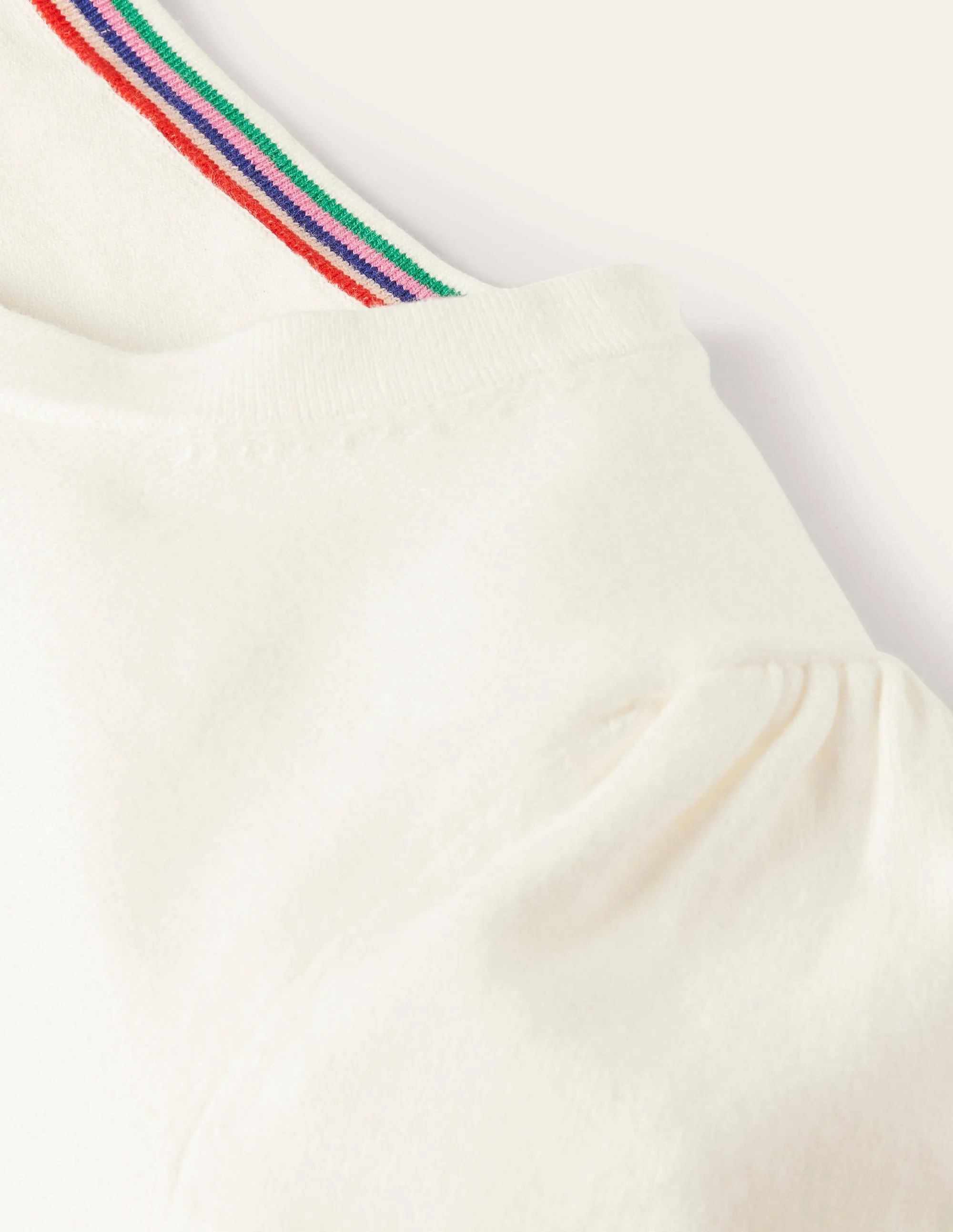 Cotton Crew Knitted Top-Ivory - Image 6