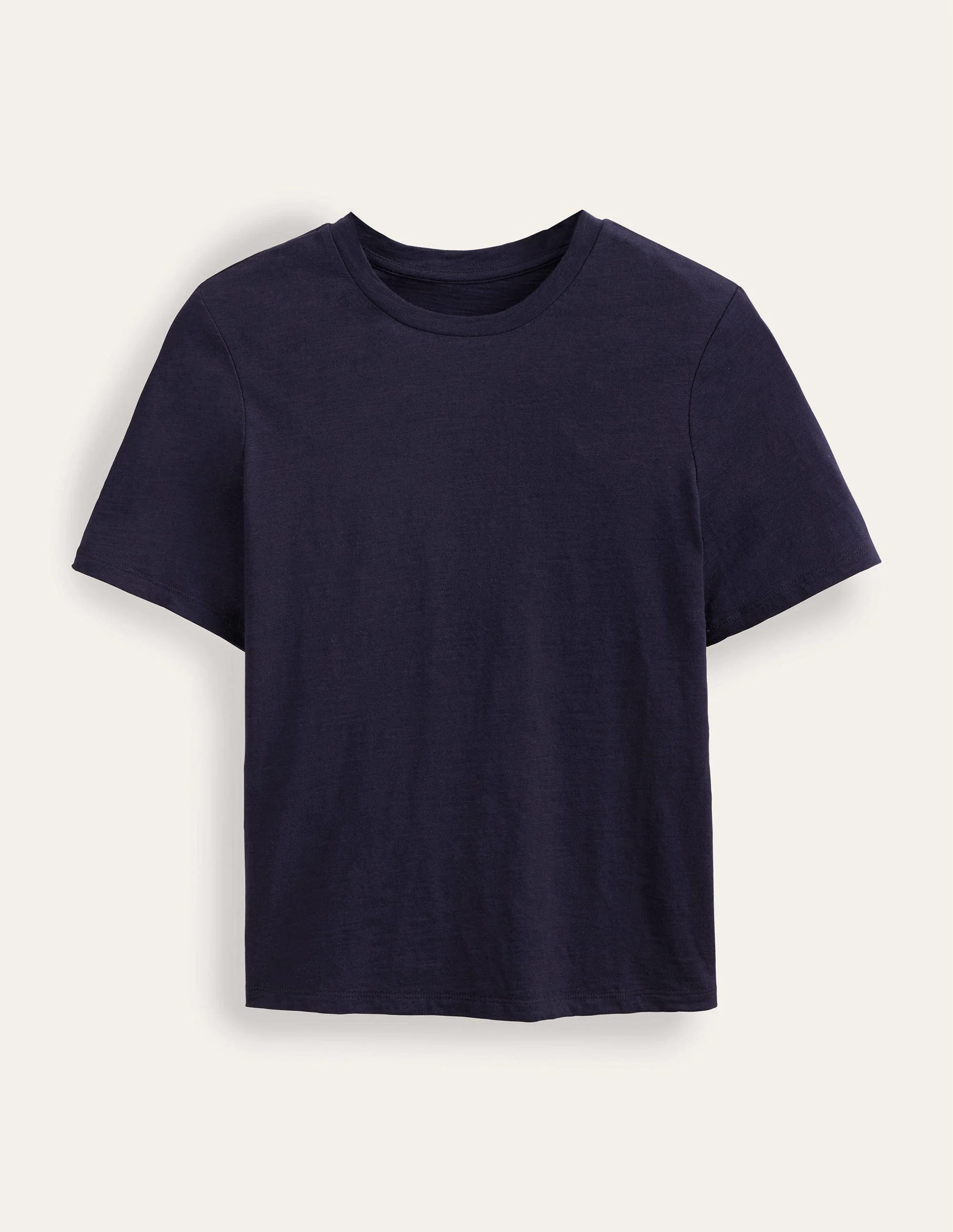 Cotton Crew Neck T-Shirt-Navy - Image 6