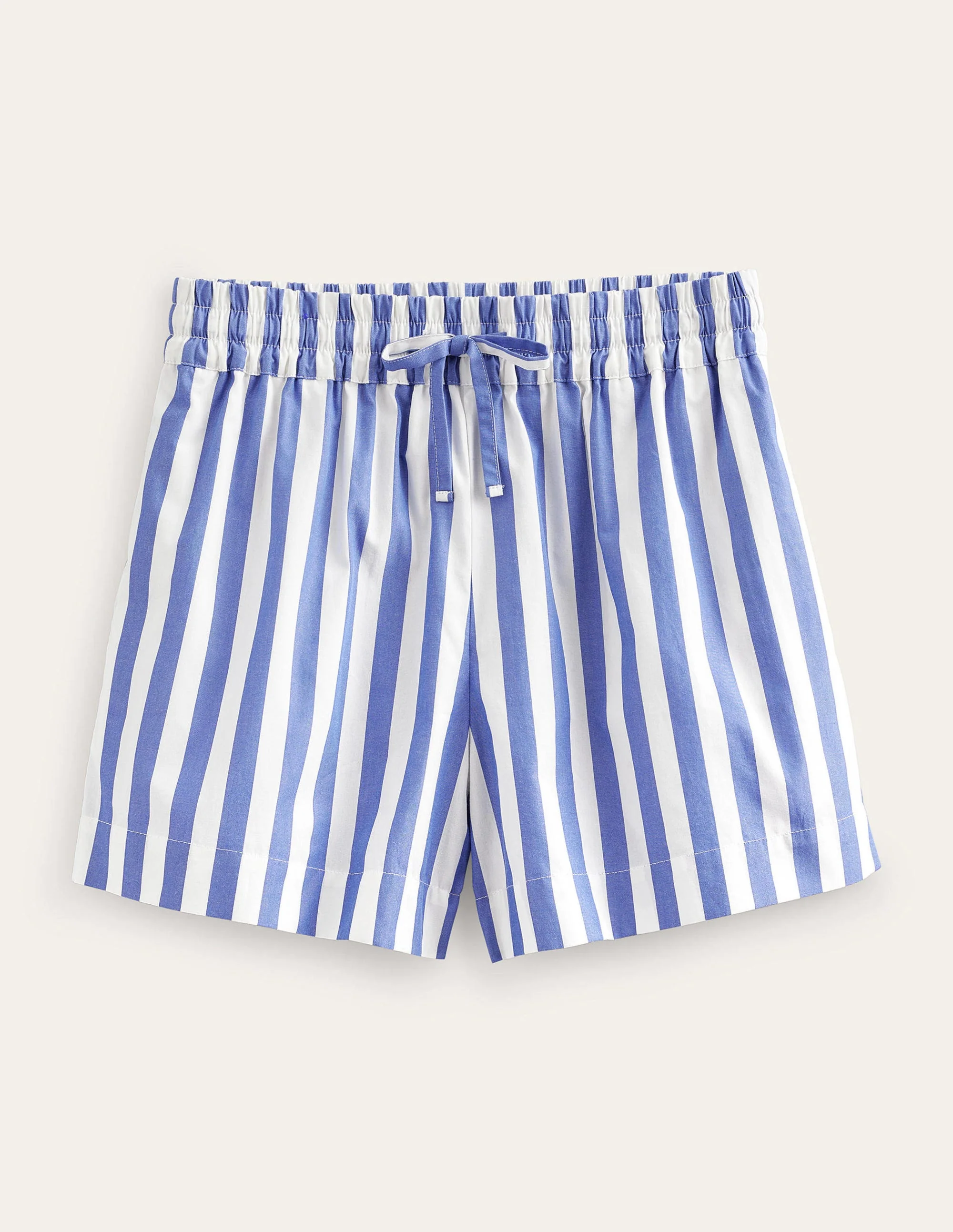Cotton Pull-on Shorts-Blue Stripe - Image 6