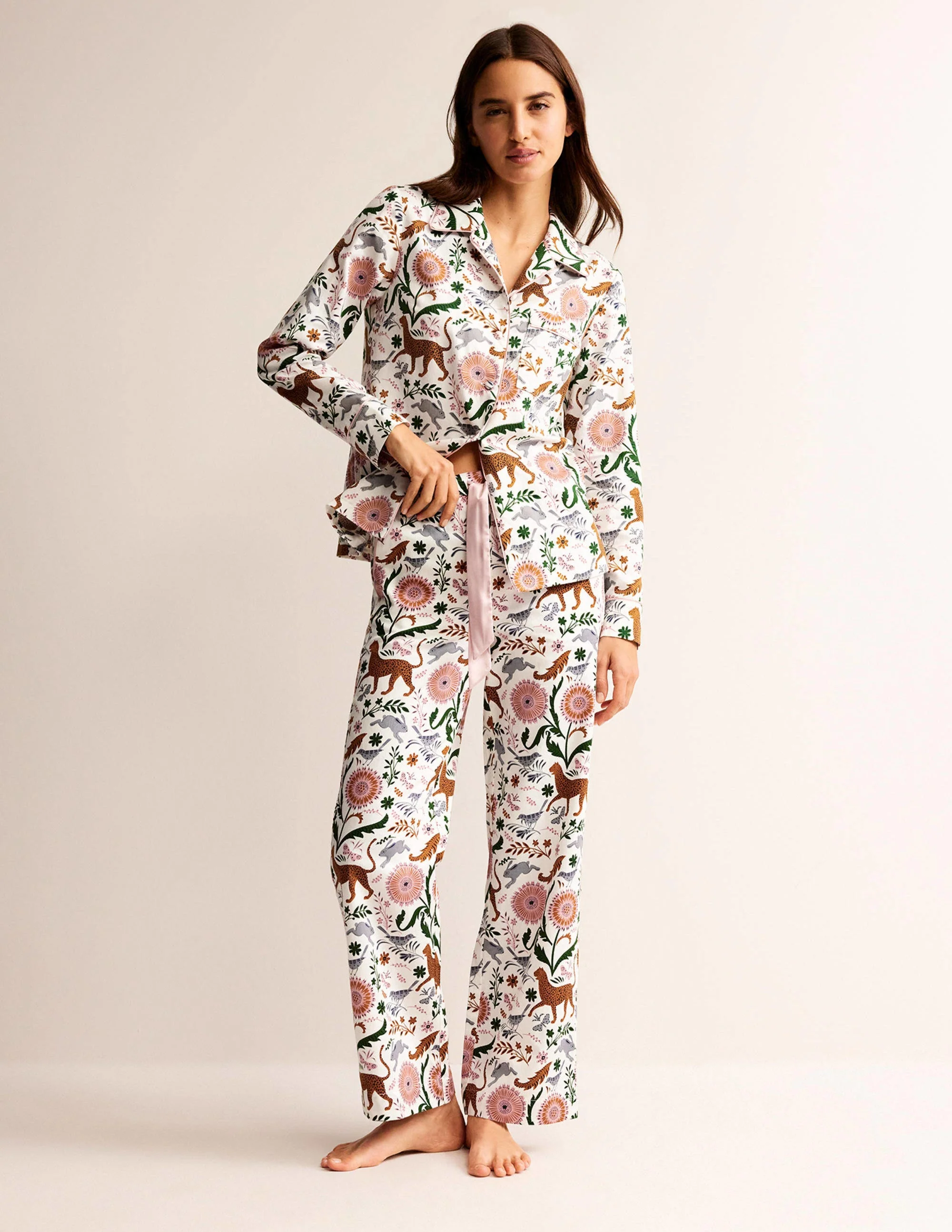 Cotton Sateen Pajama Trousers-DONT USE